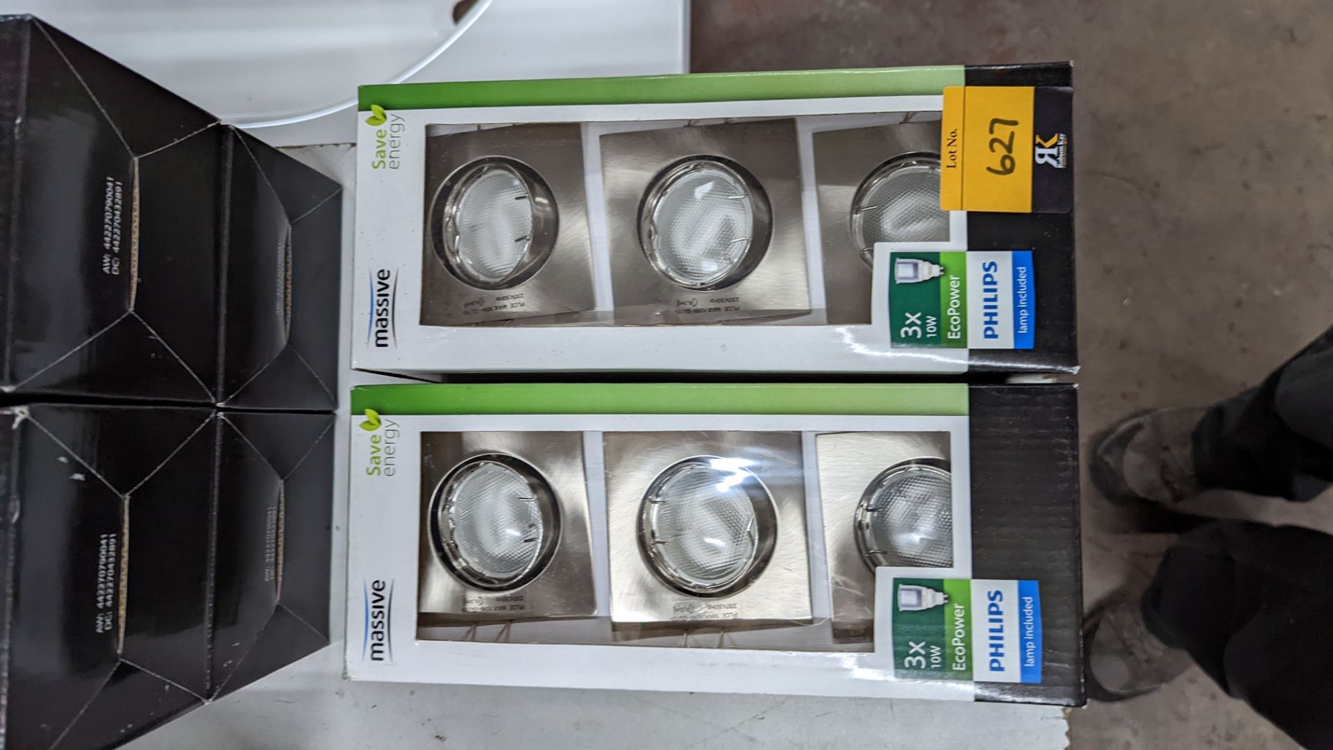 10 off Philips 3x10w Eco Power brushed chrome LED spotlights - this lot consists of 10 boxes which e - Image 3 of 5