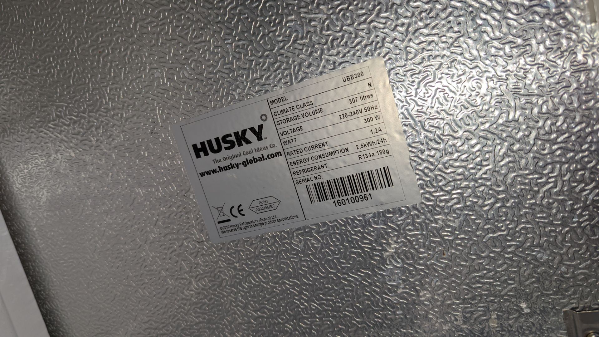 Husky black tall clear door display fridge - Image 4 of 4