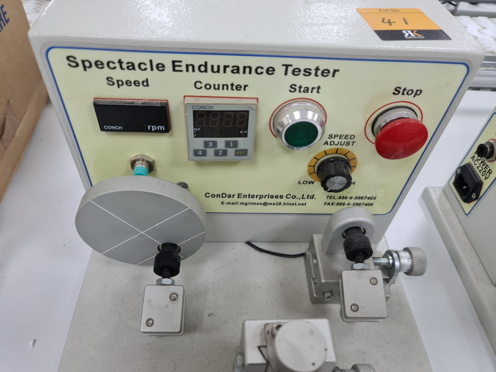 Spectacle Endurance Tester by ConDar Enterprises - Image 3 of 4