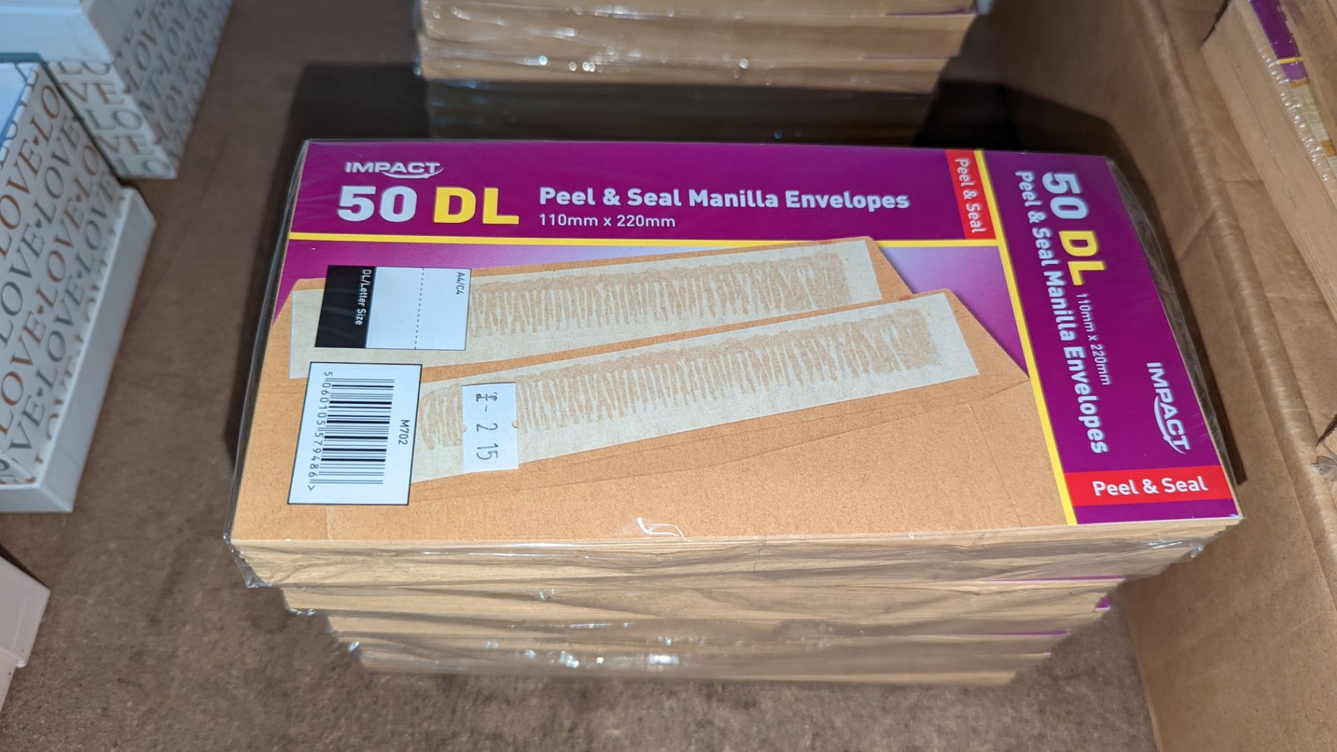 51 packs each containing 50 C6 or DL peel & seal manilla envelopes - Image 4 of 8
