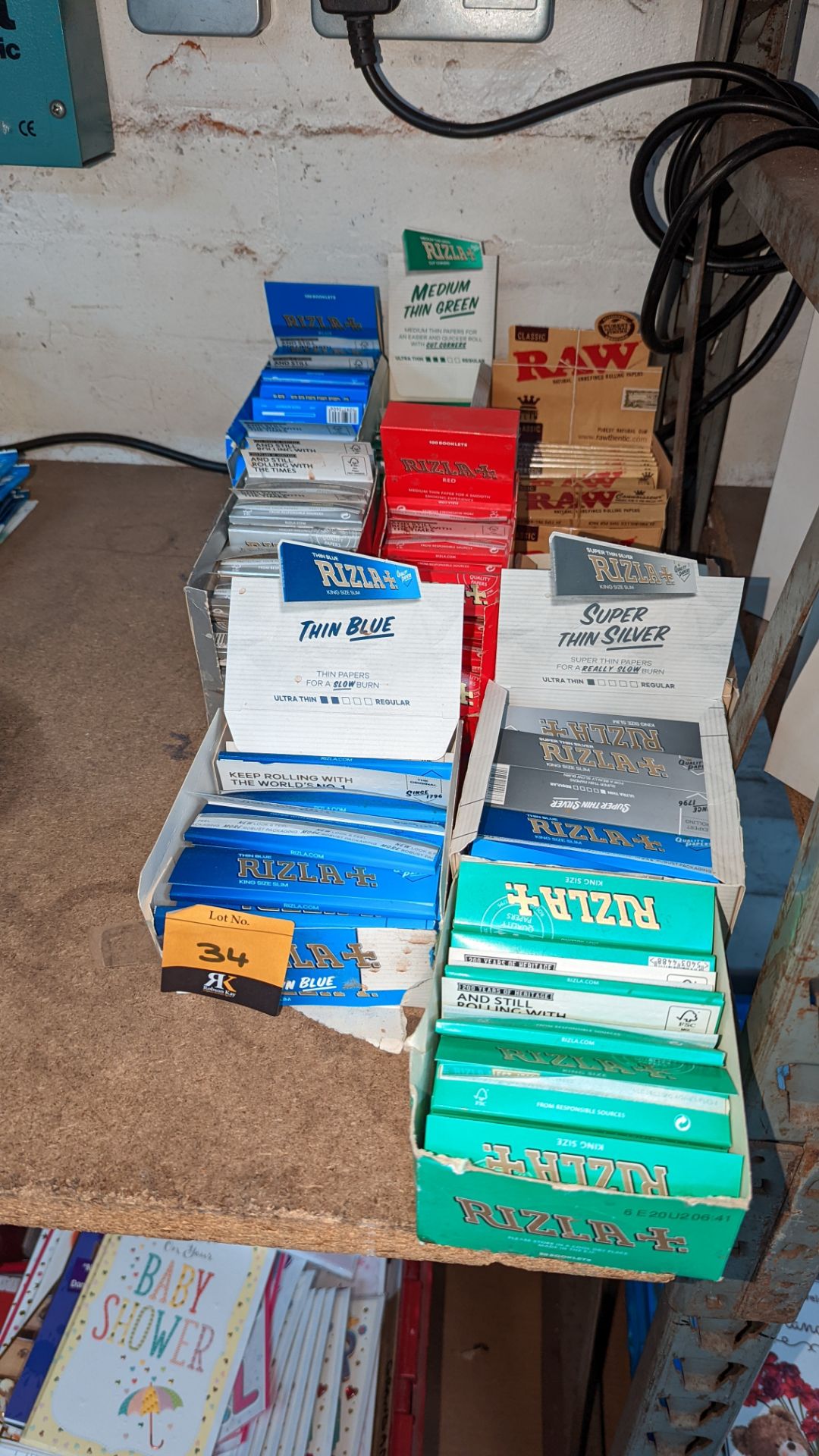 9 boxes of Rizla & other cigarette papers NB. Most of the boxes are only part full - Image 2 of 5