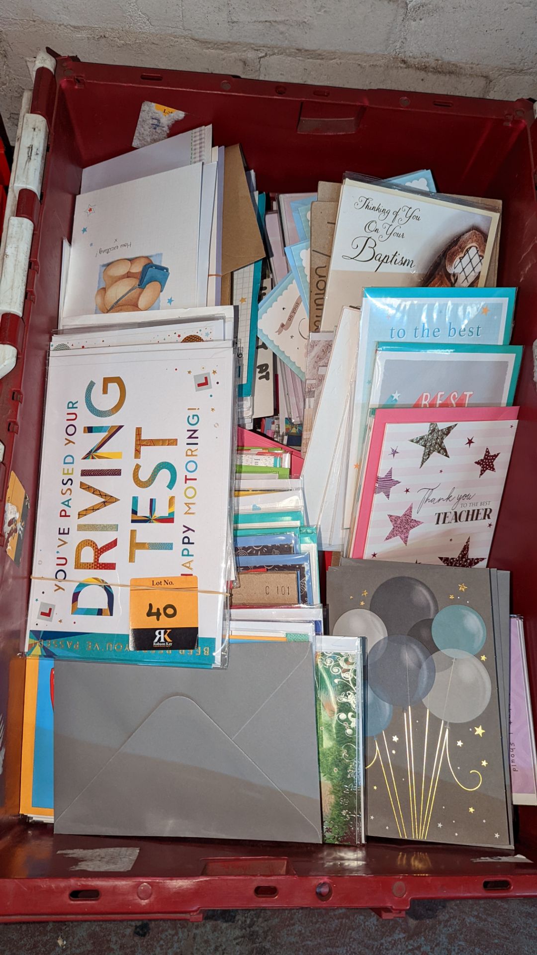 Contents of a crate of greetings cards - crate excluded - Image 4 of 7