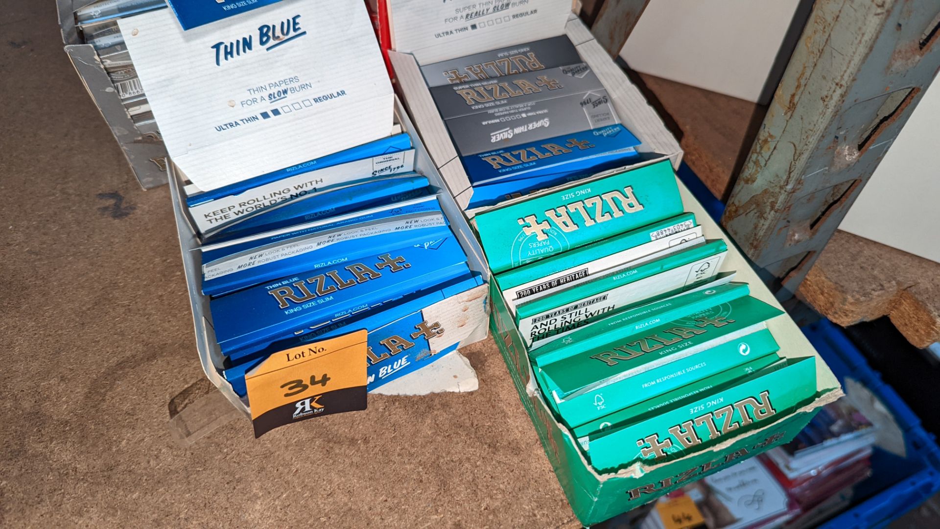 9 boxes of Rizla & other cigarette papers NB. Most of the boxes are only part full - Image 3 of 5