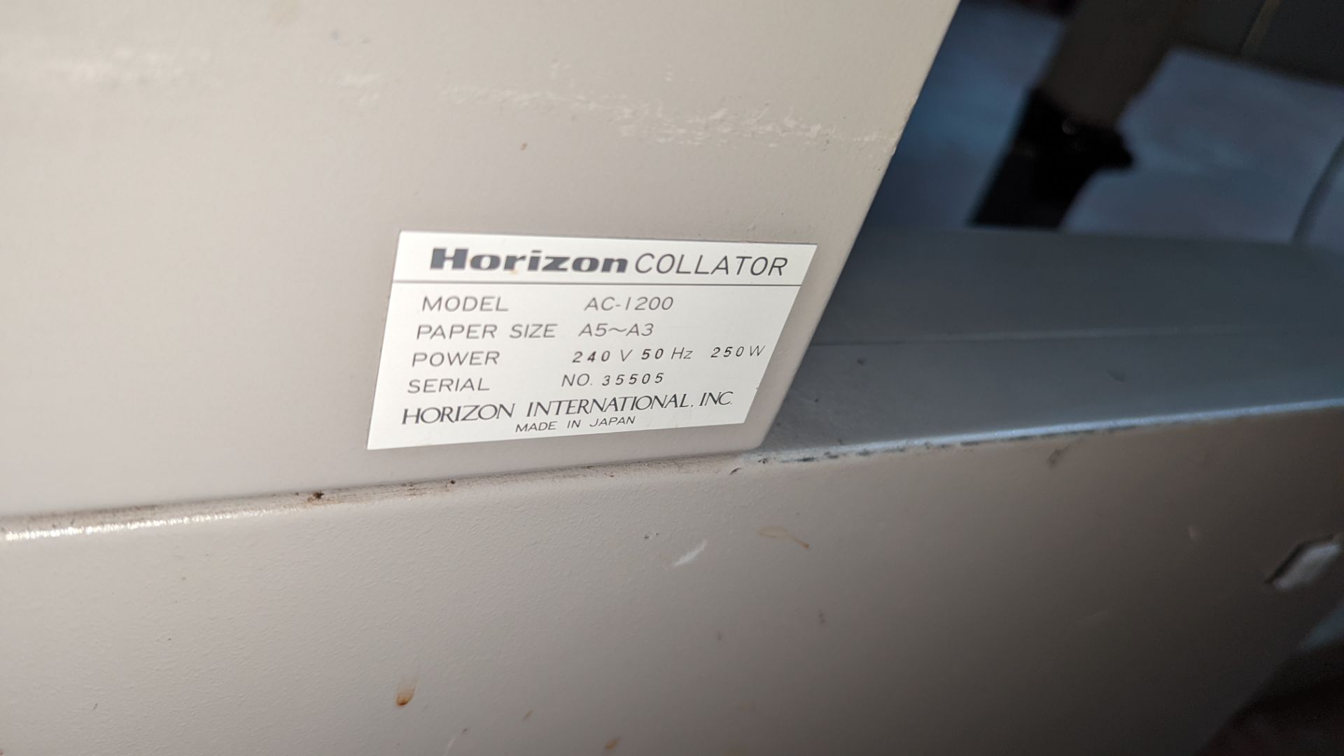 Horizon AC-1200 collator - Image 9 of 10