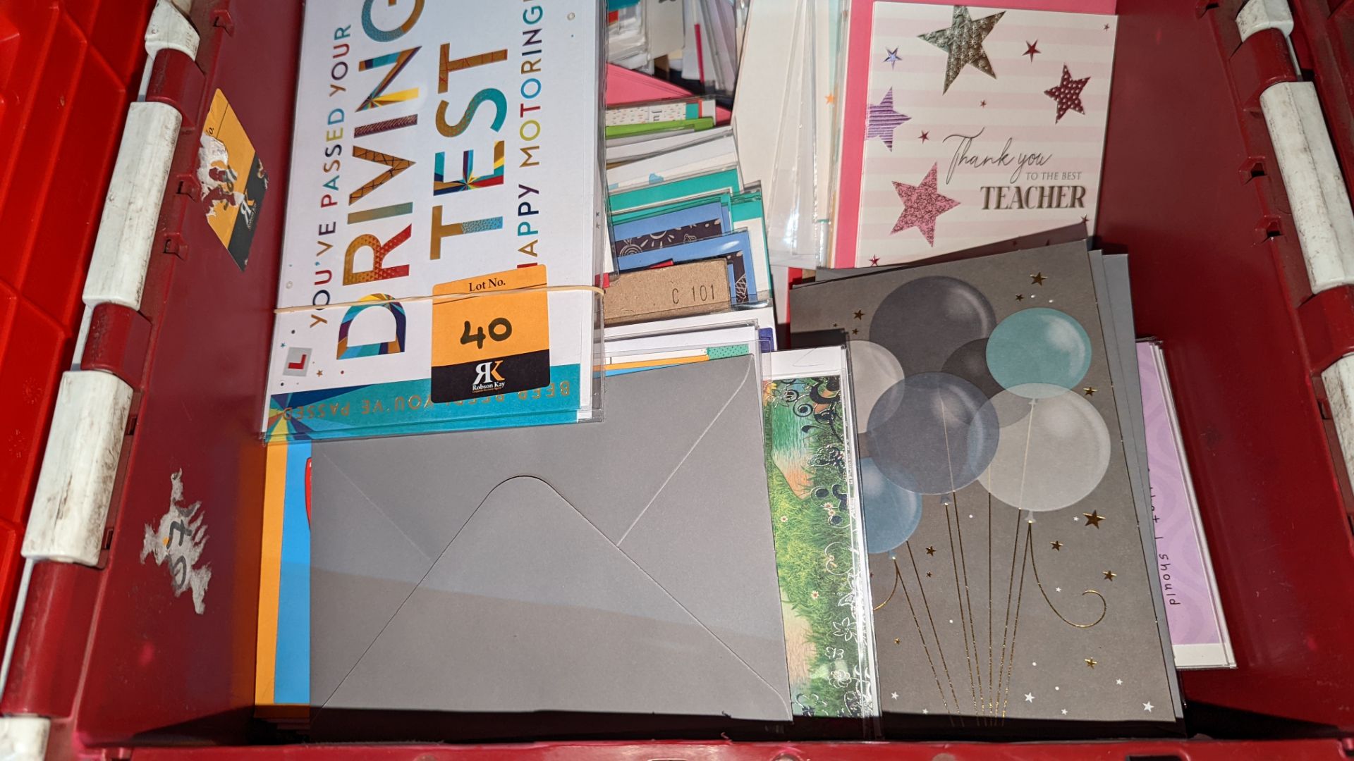 Contents of a crate of greetings cards - crate excluded - Image 6 of 7