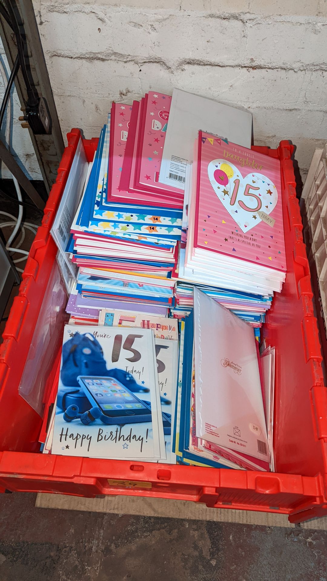 Contents of a crate of greetings cards - crate excluded - Image 7 of 11