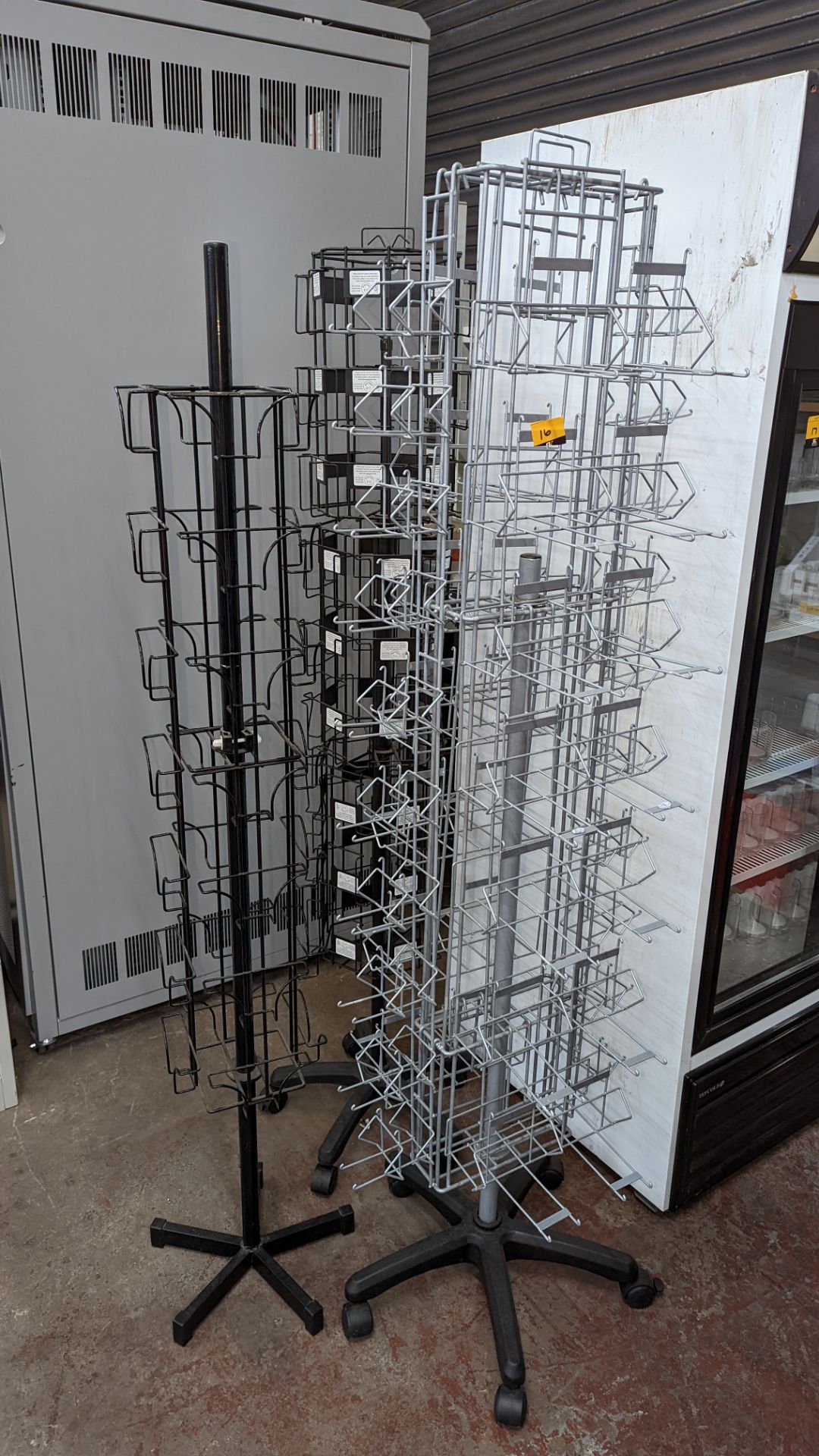3 off assorted rotating display stands