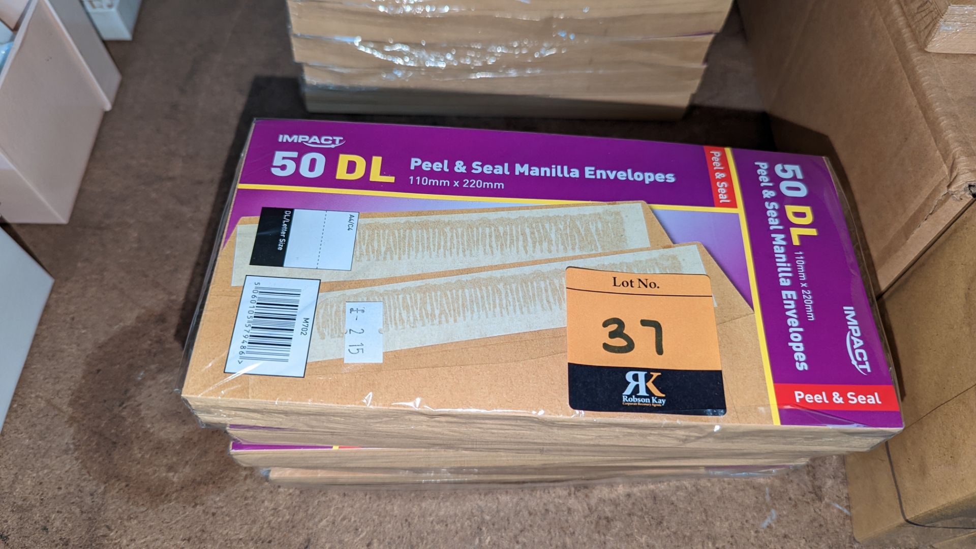 51 packs each containing 50 C6 or DL peel & seal manilla envelopes - Image 3 of 8