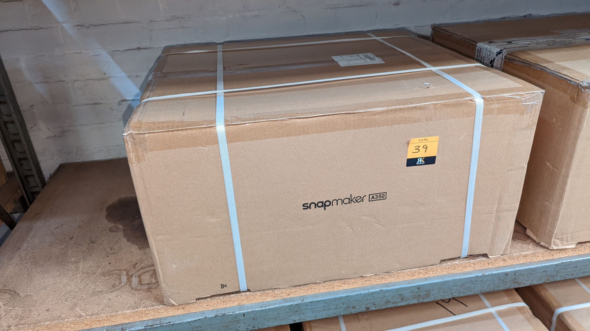 Snapmaker model A350 3D printer - boxed, delivered with original banding, assumed to be new/unused - Image 2 of 3