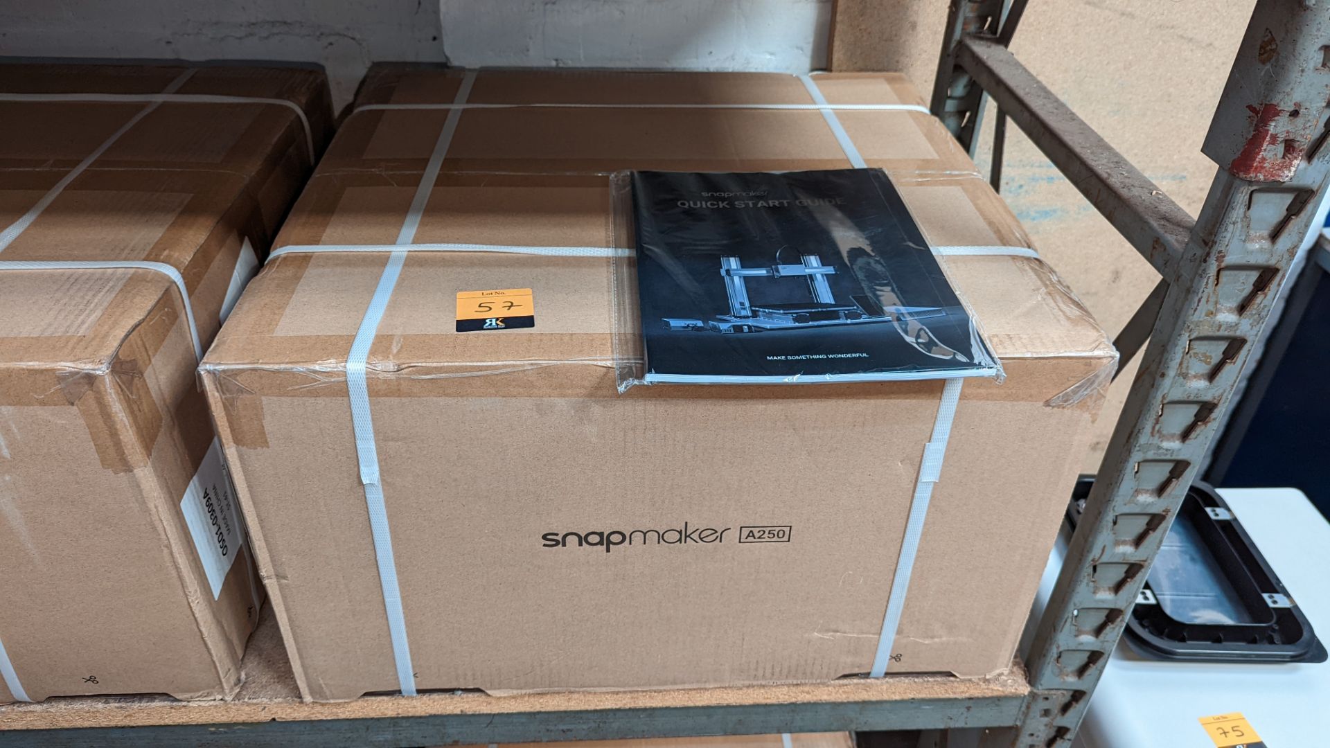 Snapmaker model A250 3D printer - boxed, delivered with original banding, assumed to be new/unused