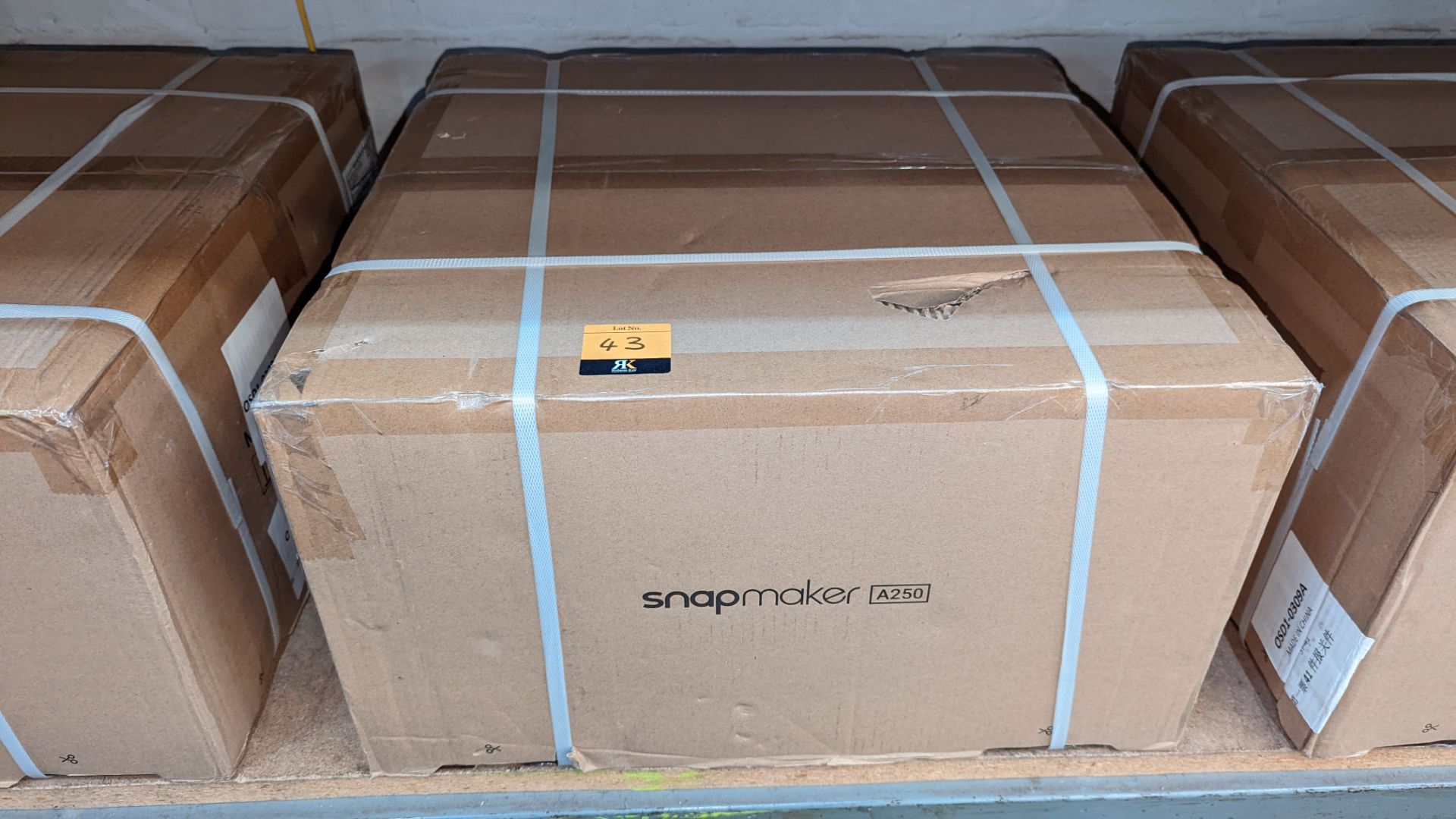 Snapmaker model A250 3D printer - boxed, delivered with original banding, assumed to be new/unused - Image 3 of 4