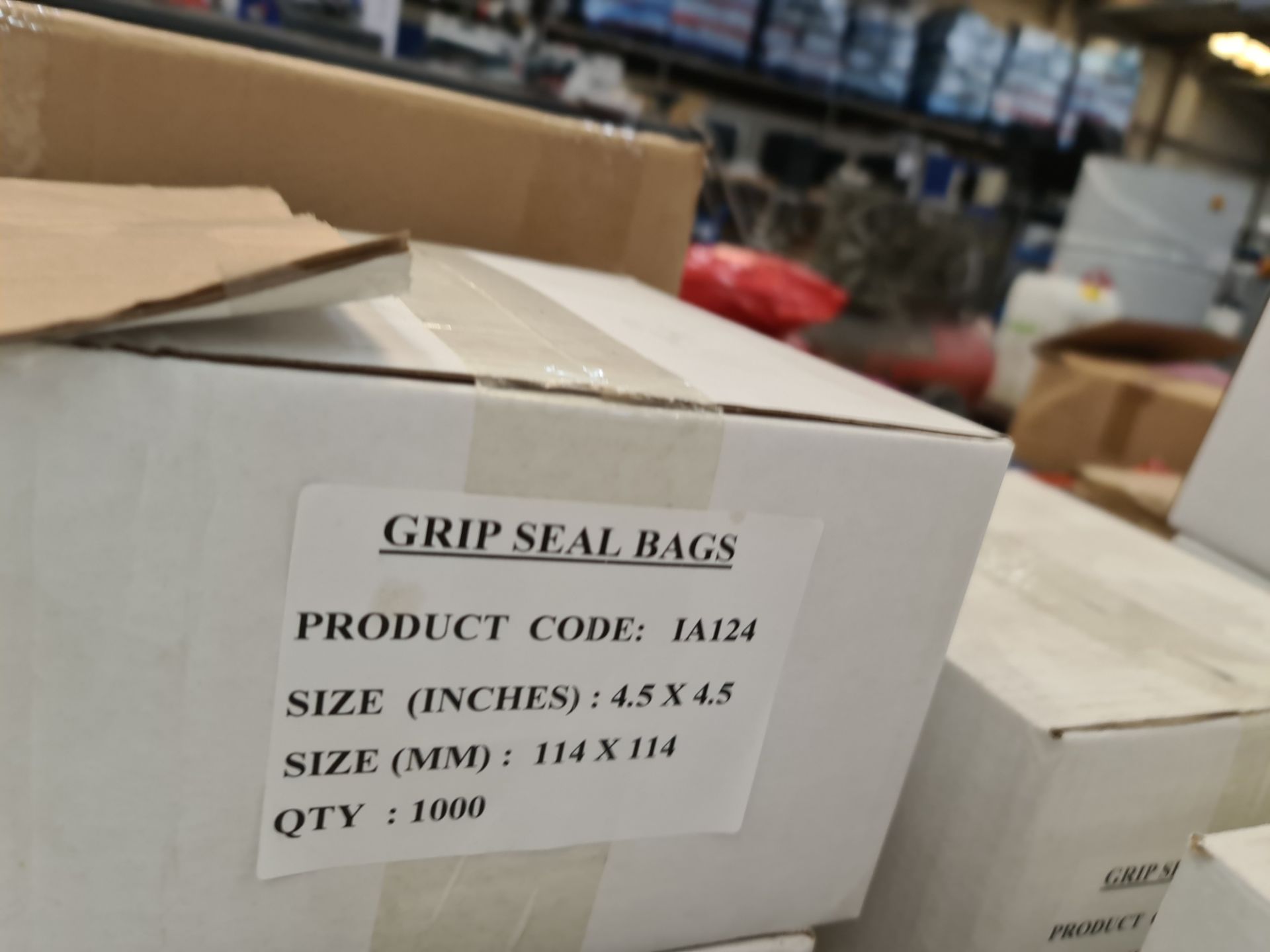 9 boxes of Grip Seal bags - each box contains 1,000 114 x 114mm bags - Image 3 of 4