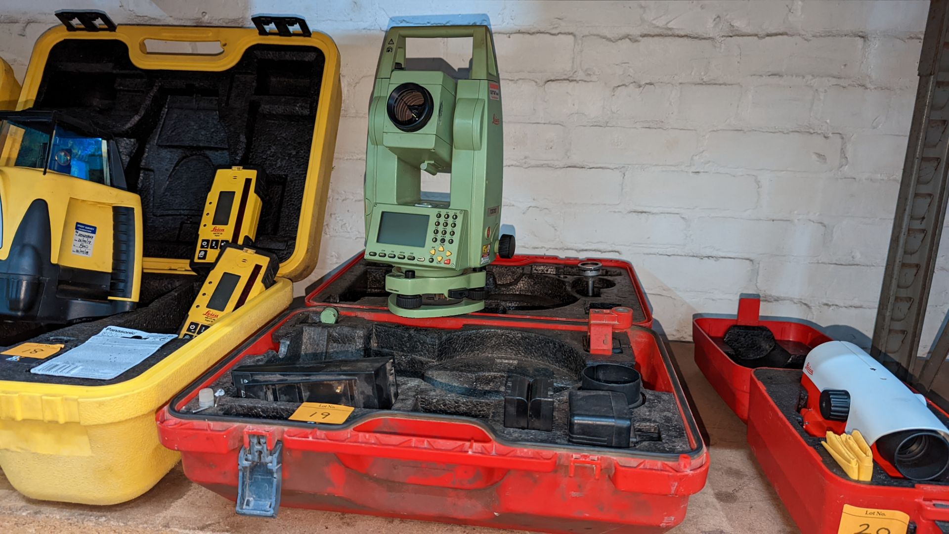 Leica model TCR703 motorised Total Station including batteries & charger plus carry case