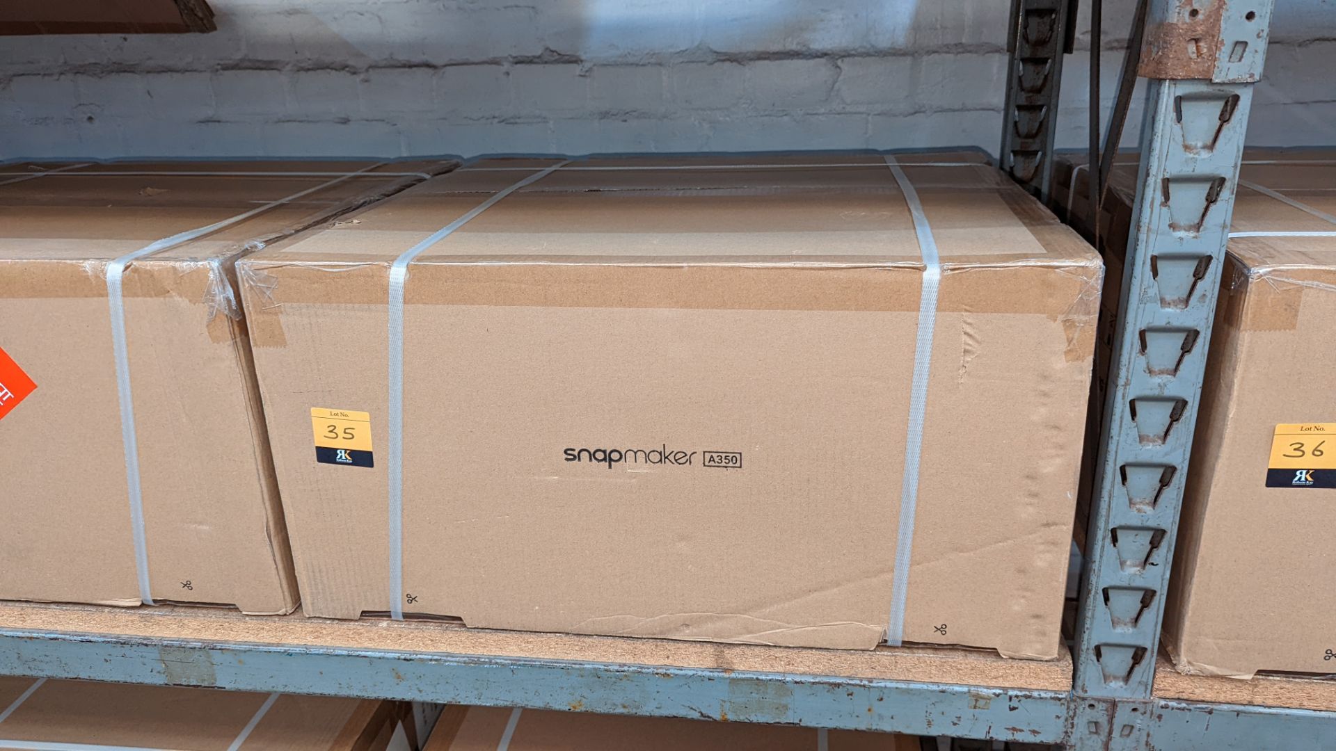 Snapmaker model A350 3D printer - boxed, delivered with original banding, assumed to be new/unused