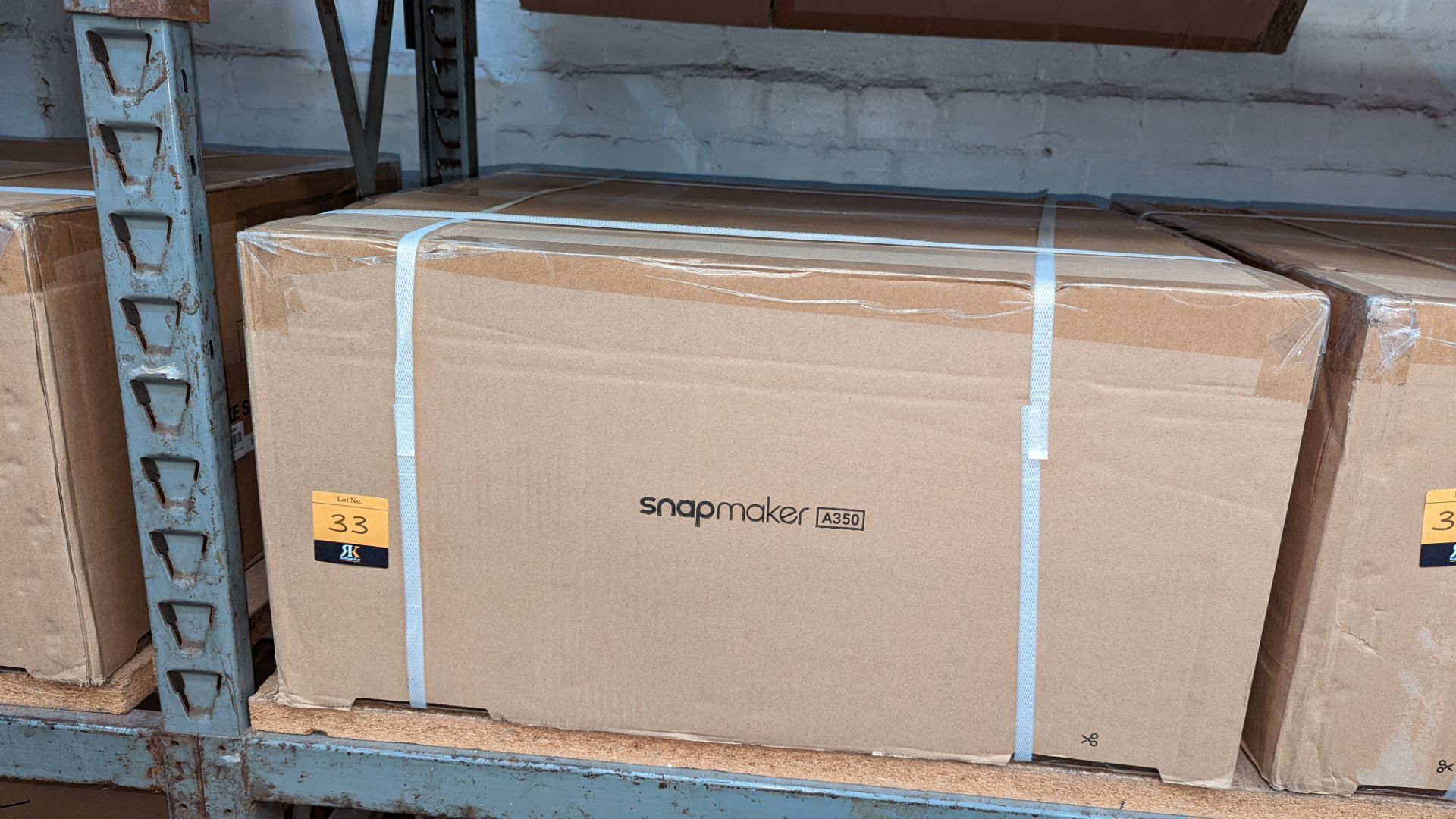 Snapmaker model A350 3D printer - boxed, delivered with original banding, assumed to be new/unused - Image 2 of 3