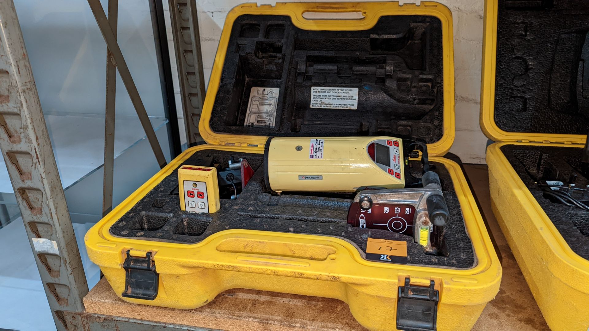 Leica Piper 100 pipe laser including remote control, bracket & other ancillaries plus carry case