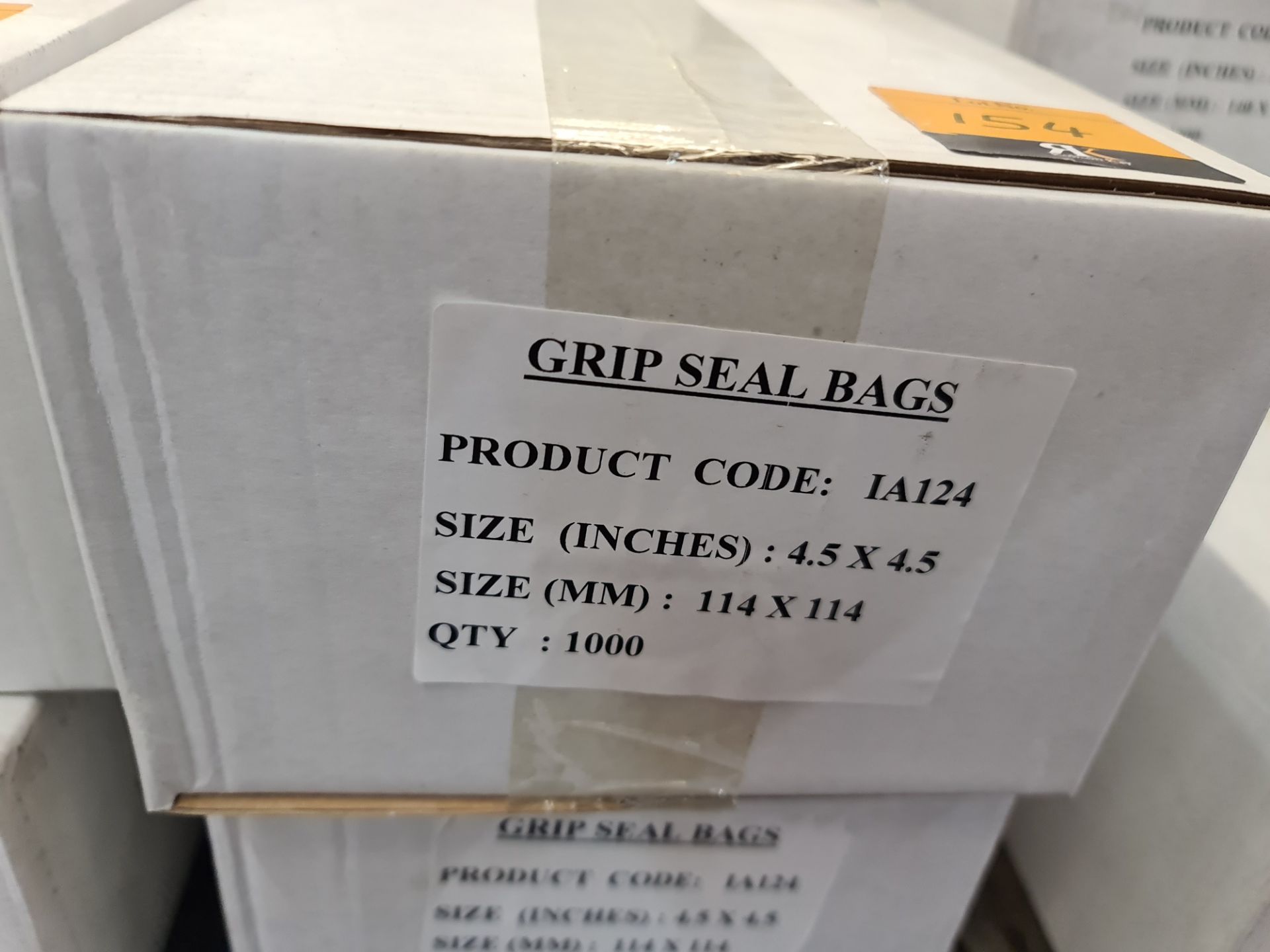 9 boxes of Grip Seal bags - each box contains 1,000 114 x 114mm bags - Image 2 of 4