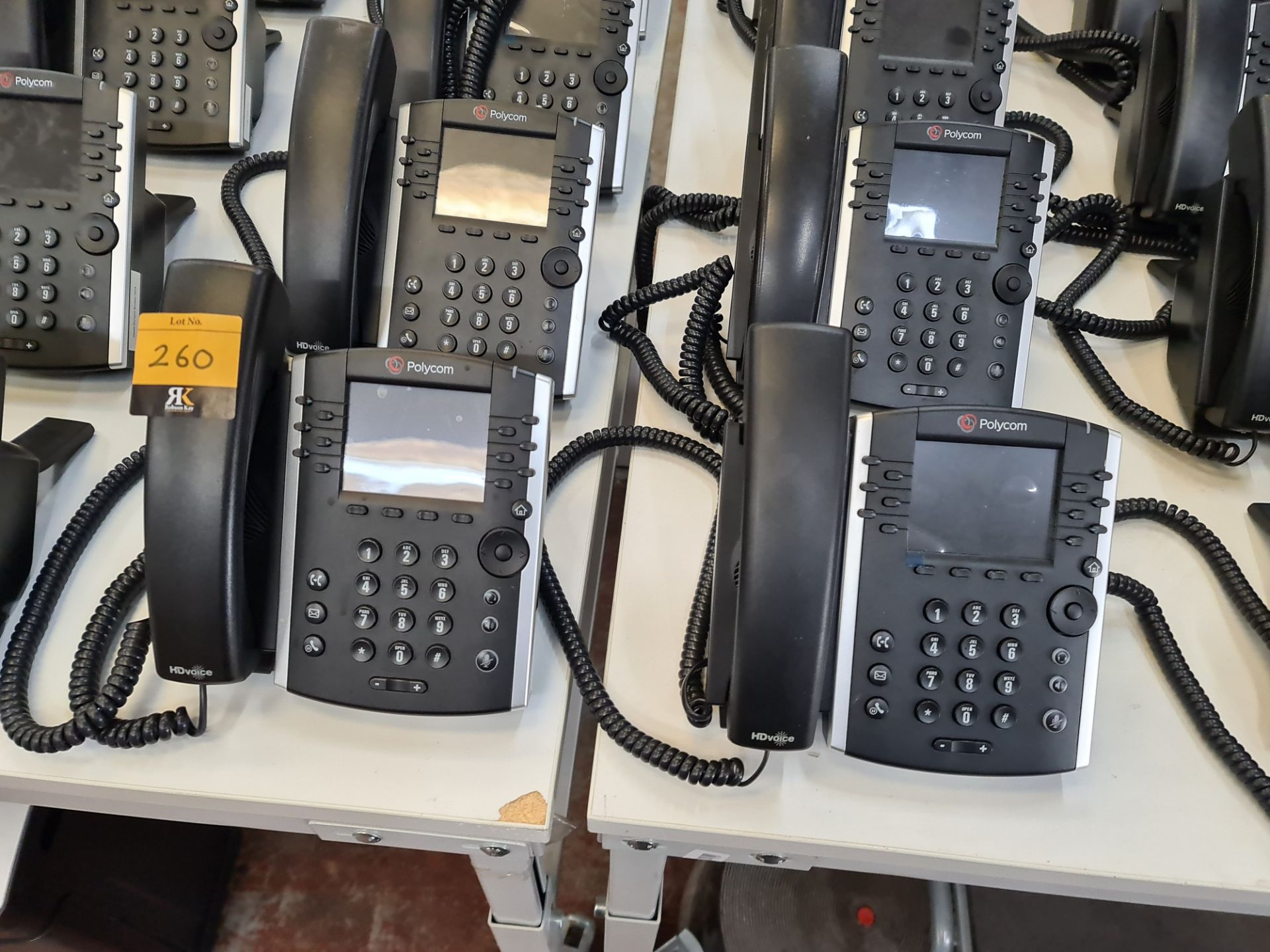 12 off Polycom model VVX411 telephone handsets - Image 2 of 5