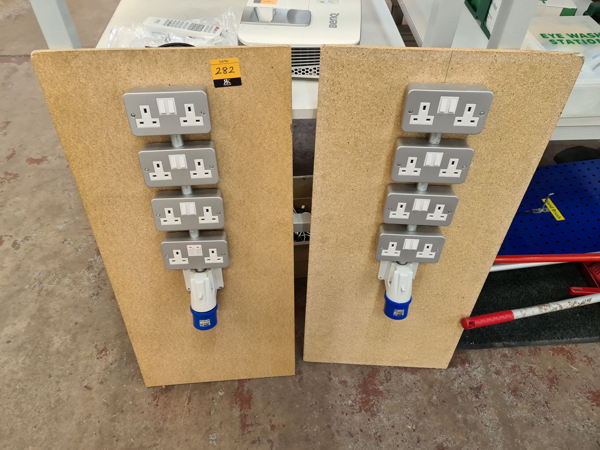 2 off multi-socket power distribution boards