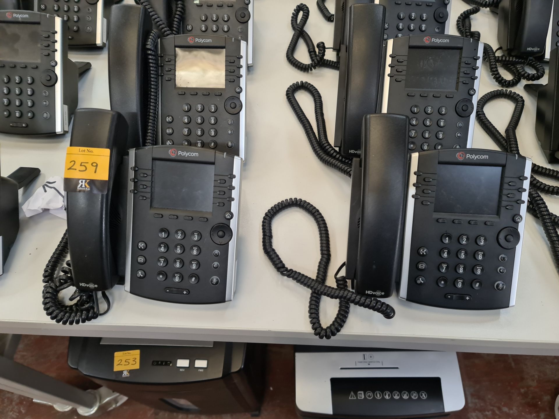 12 off Polycom model VVX411 telephone handsets - Image 2 of 6