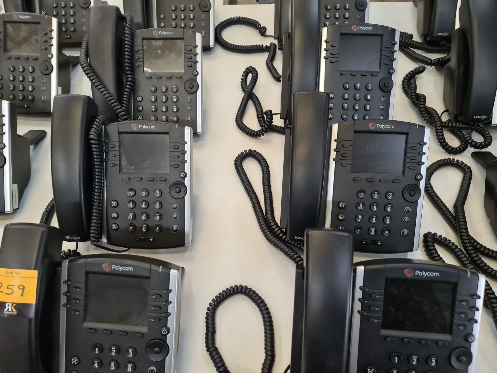 12 off Polycom model VVX411 telephone handsets - Image 3 of 6