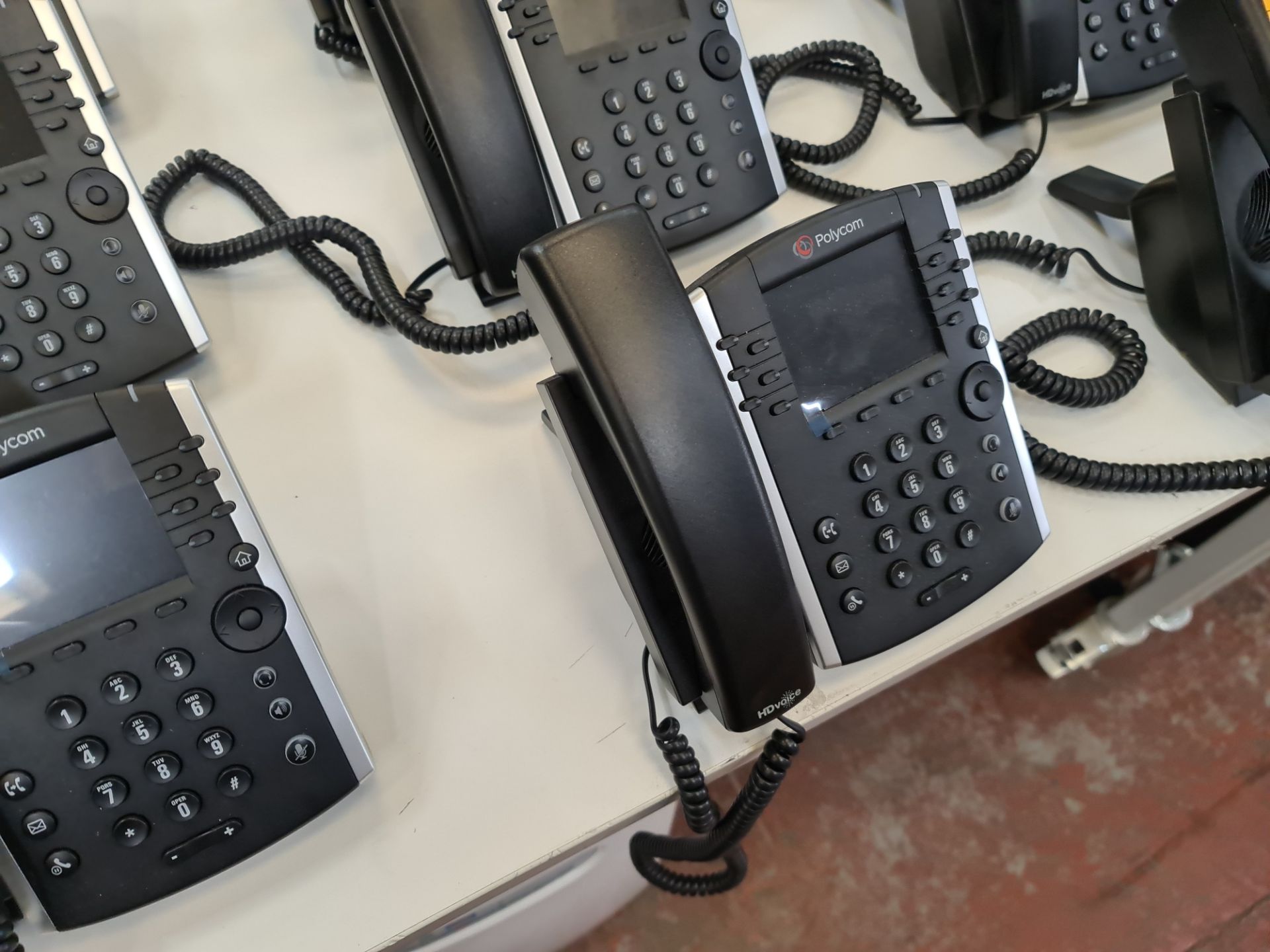 12 off Polycom model VVX411 telephone handsets - Image 5 of 7