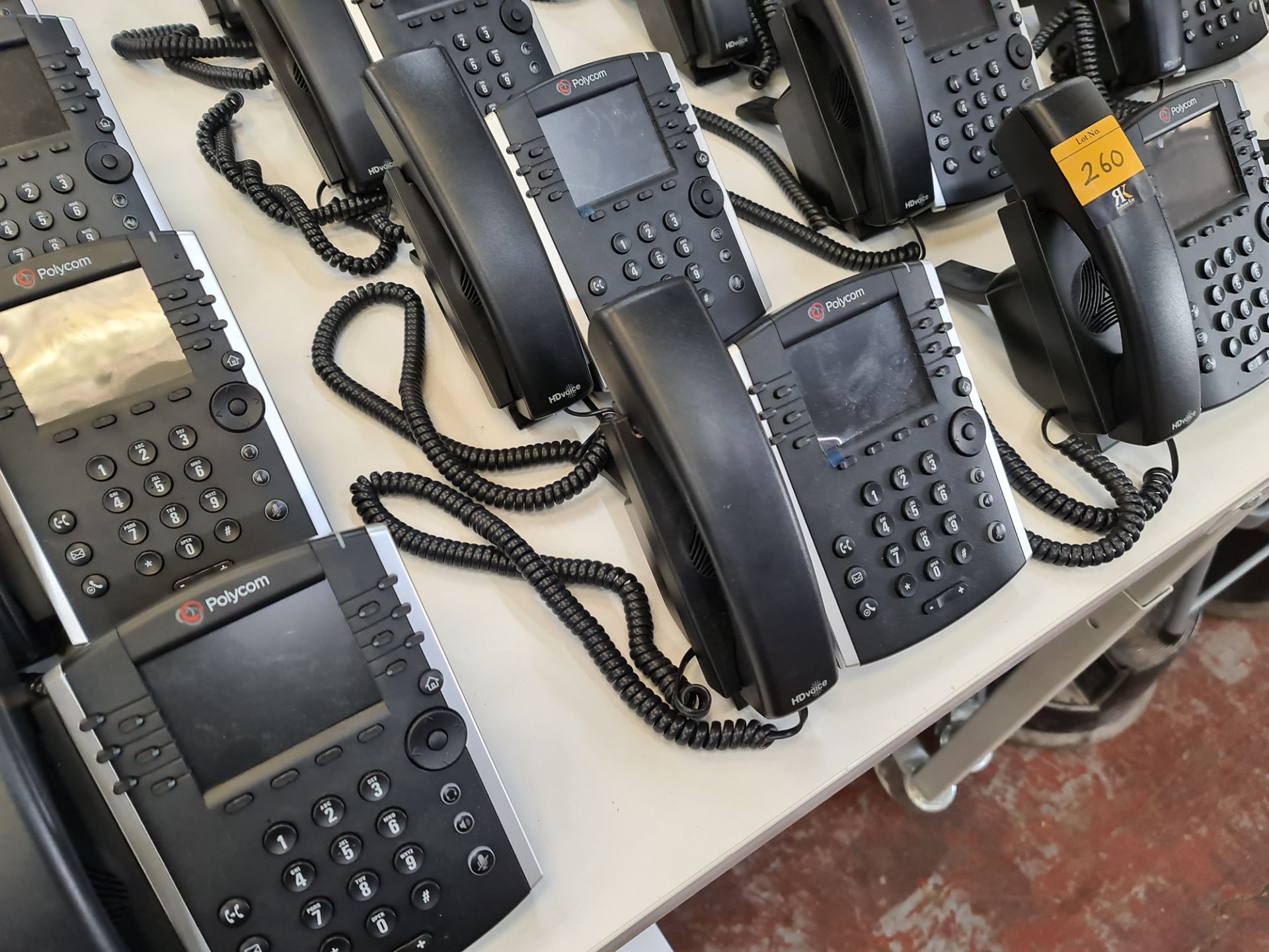 12 off Polycom model VVX411 telephone handsets - Image 5 of 6