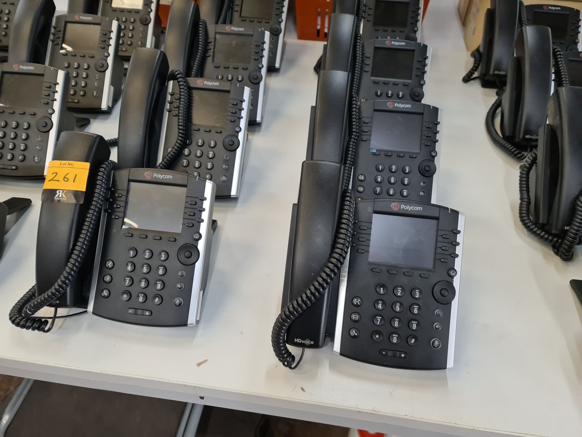 16 off Polycom model VVX411 telephone handsets plus Polycom SoundStation IP5000 conference phone - Image 2 of 6