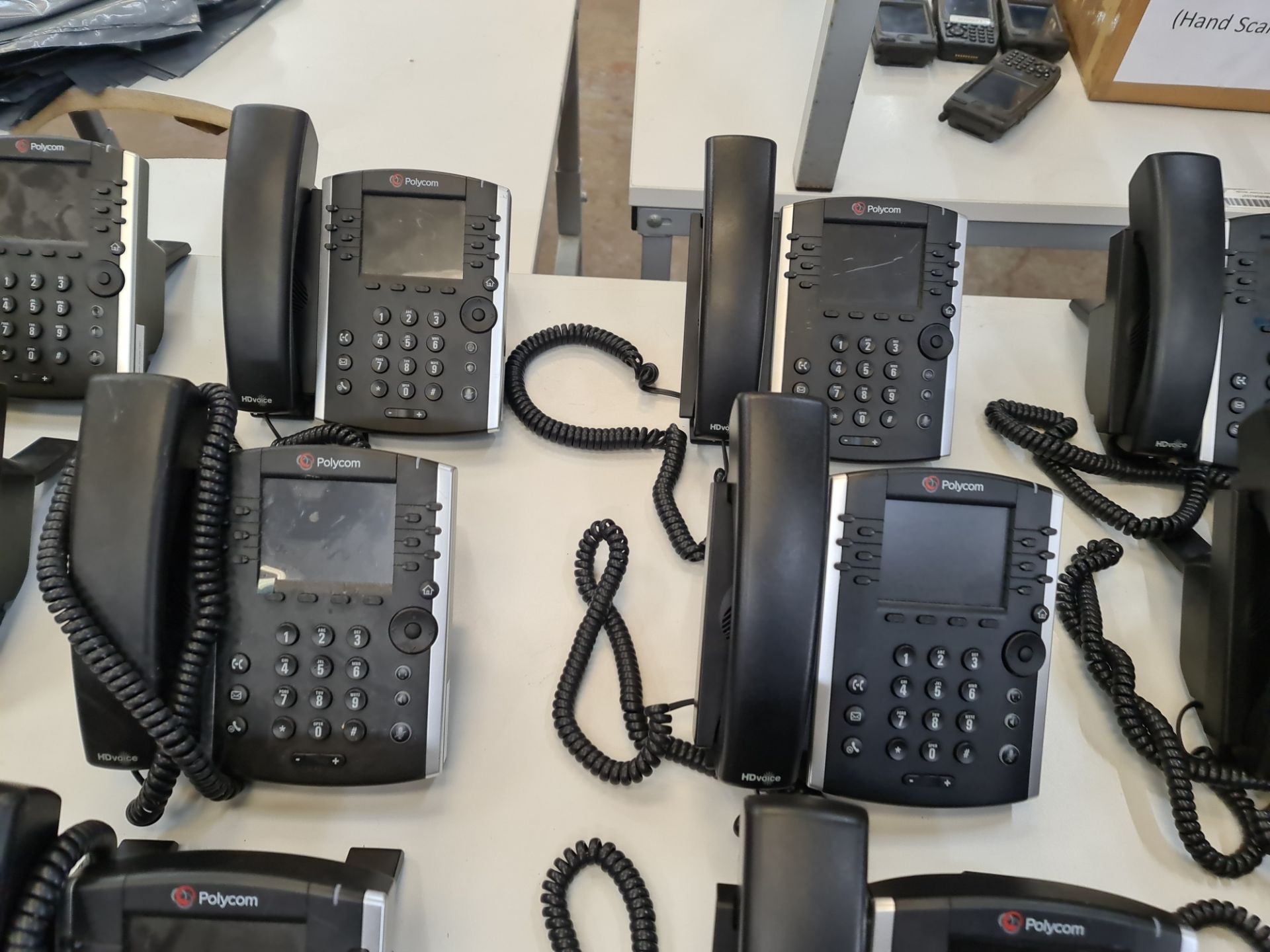 12 off Polycom model VVX411 telephone handsets - Image 4 of 6