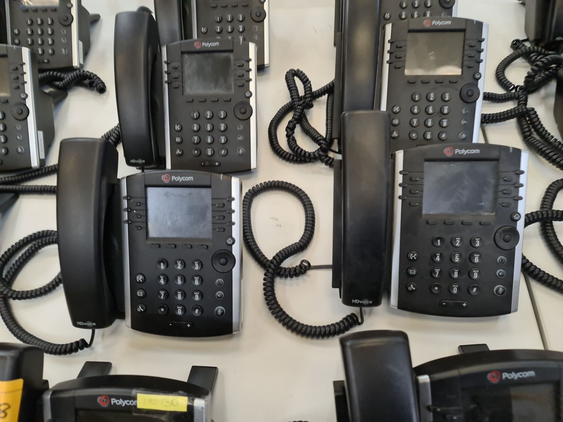 12 off Polycom model VVX411 telephone handsets - Image 2 of 7