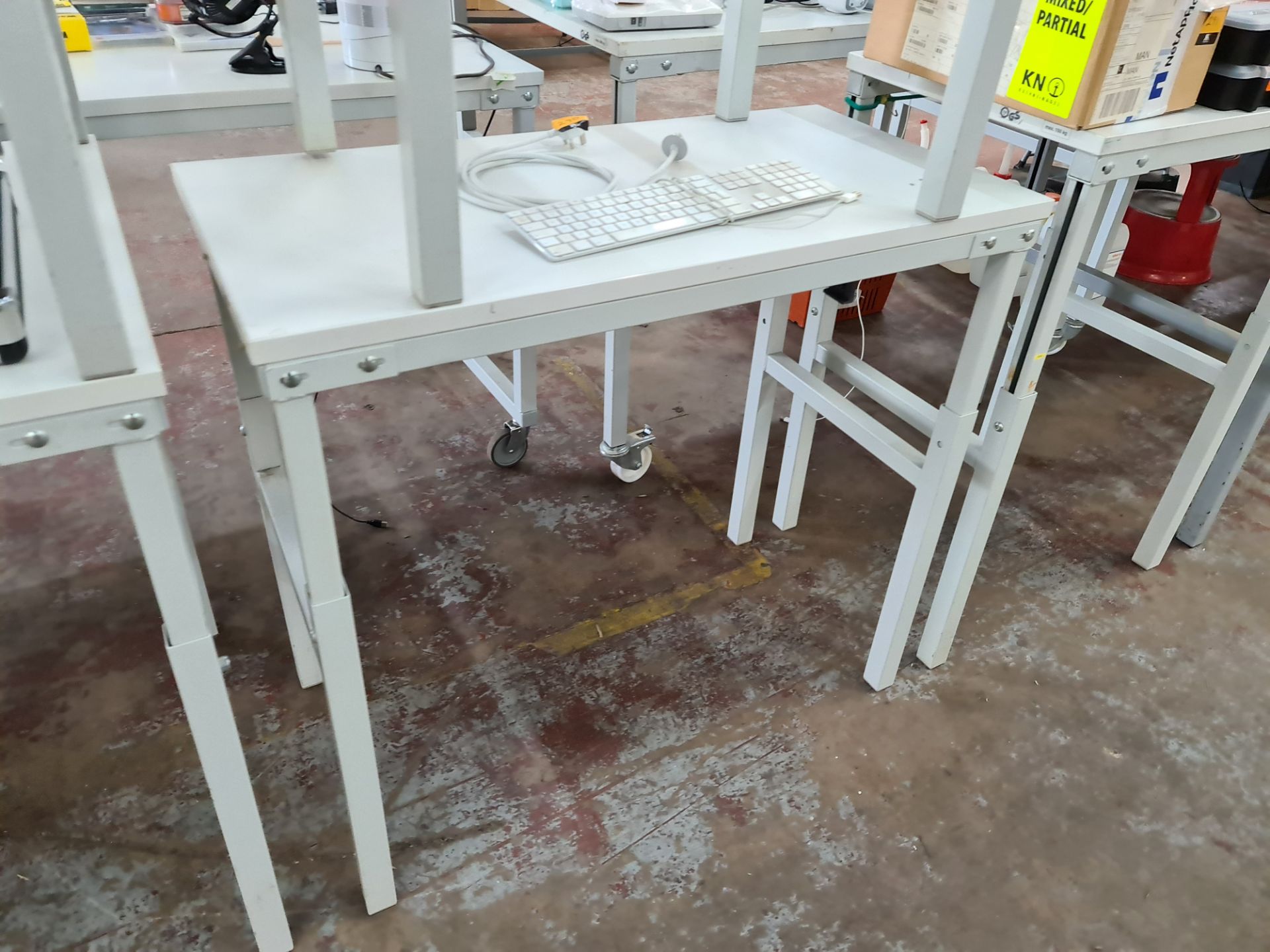 5 off Treston heavy-duty height adjustable tables in assorted sizes as follows: 1 off 100cm x 50cm, - Image 3 of 15