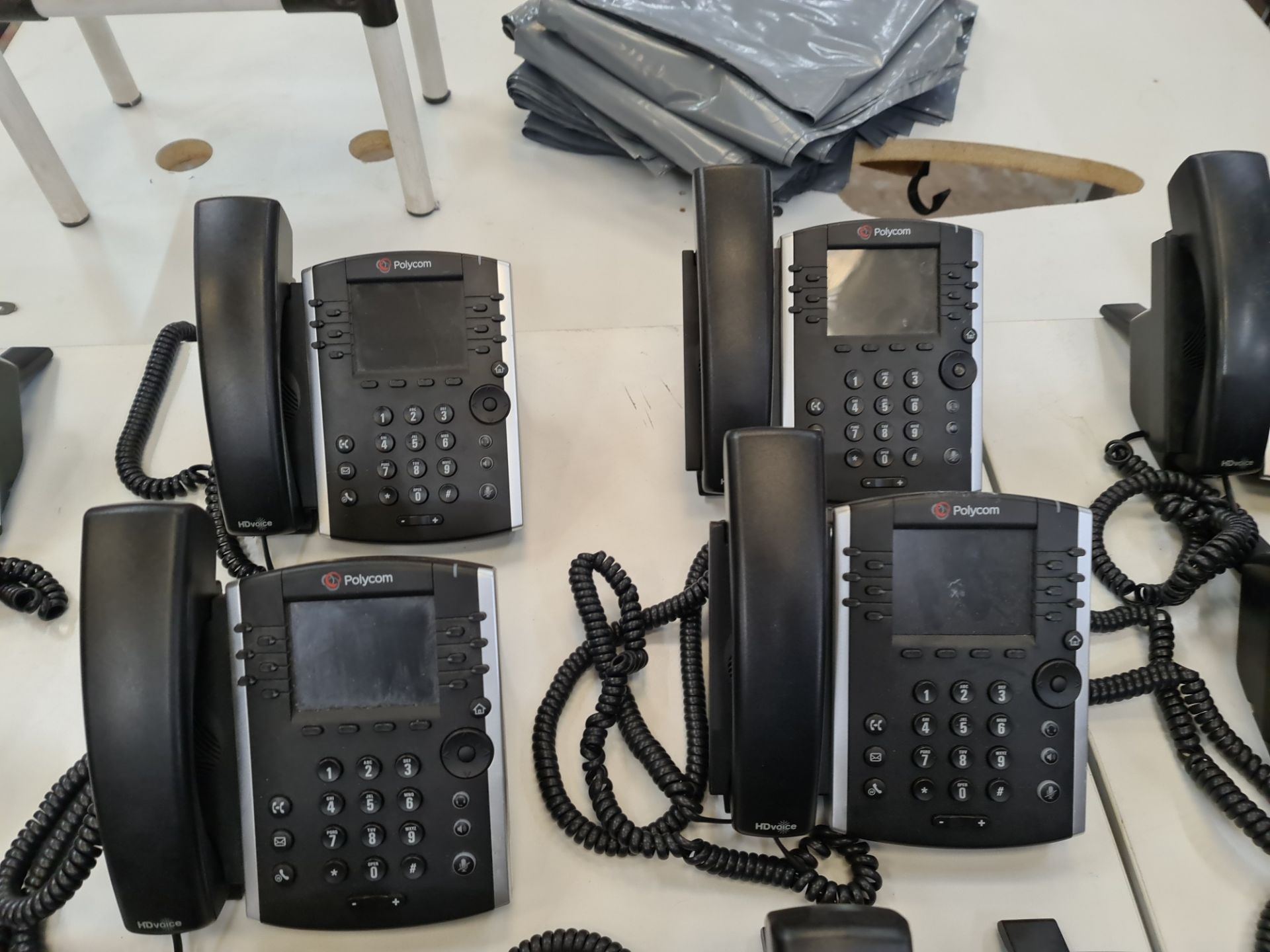 12 off Polycom model VVX411 telephone handsets - Image 4 of 7