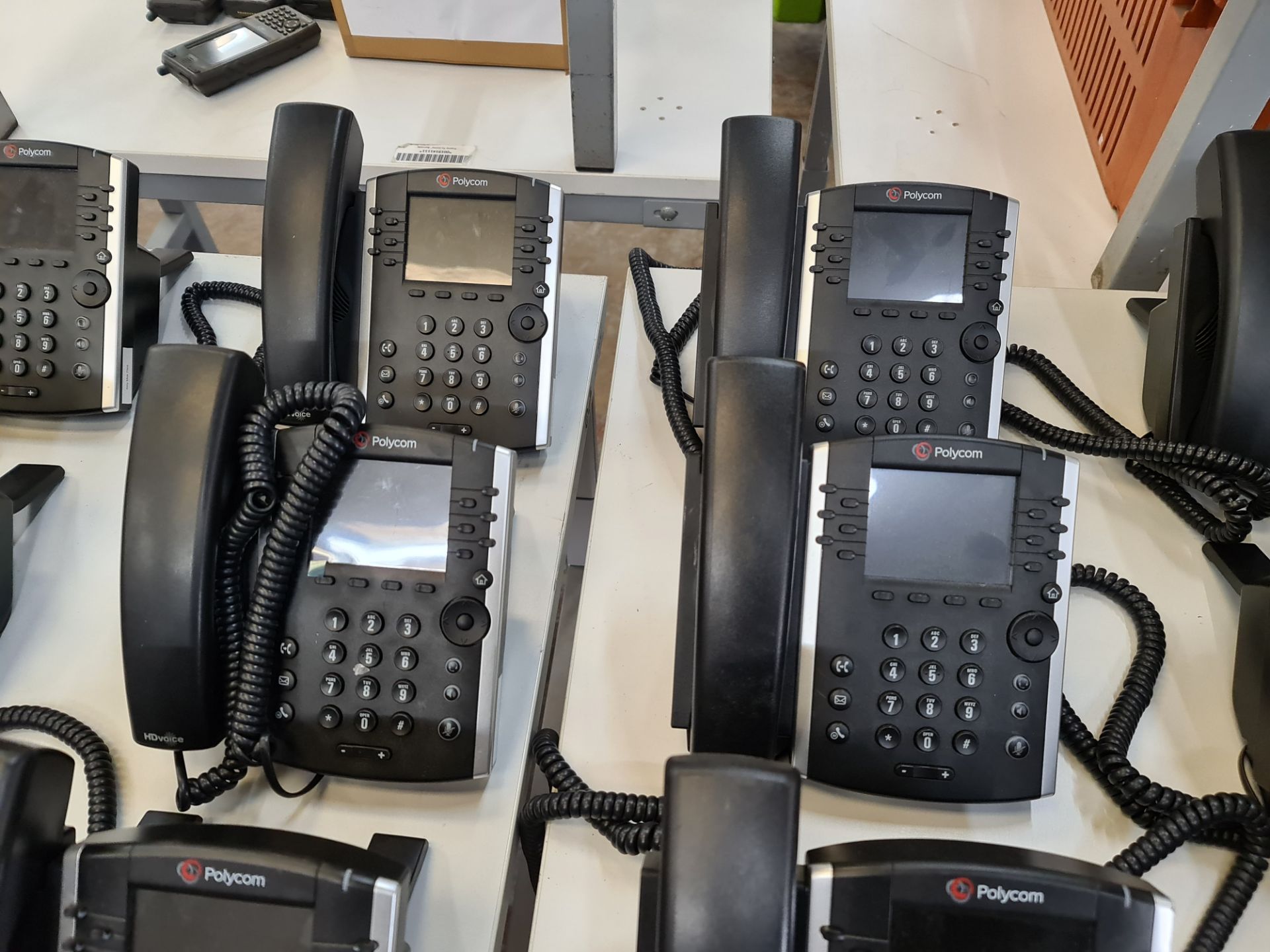 12 off Polycom model VVX411 telephone handsets - Image 3 of 5