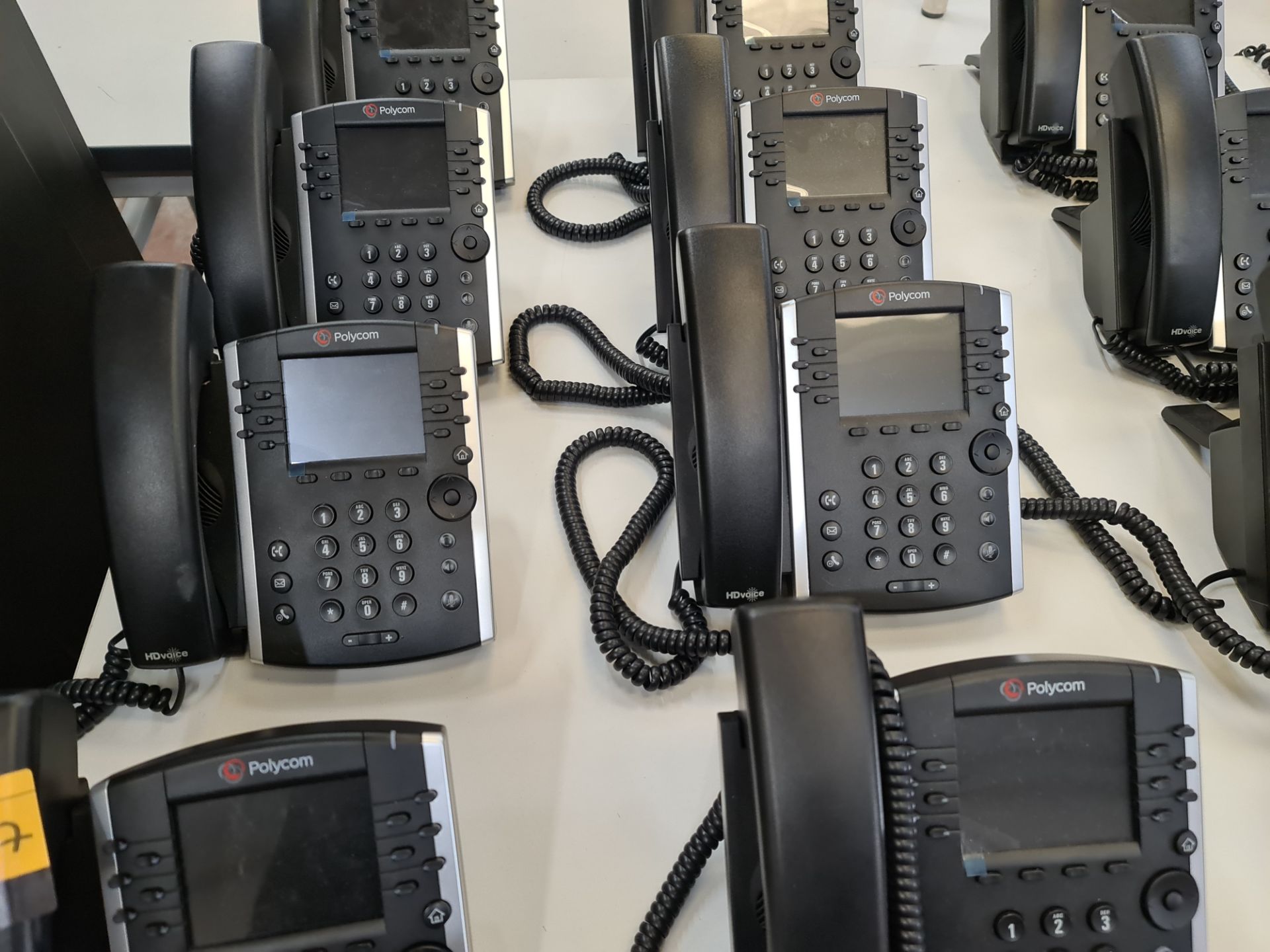 12 off Polycom model VVX411 telephone handsets - Image 4 of 7