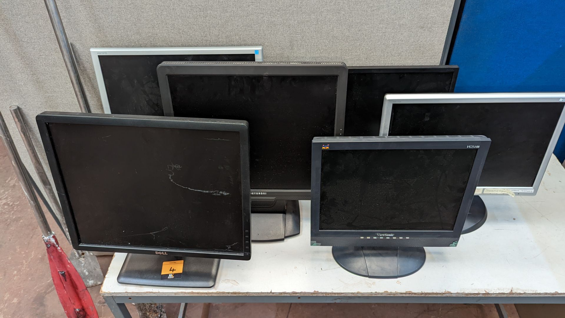 6 off assorted computer monitors