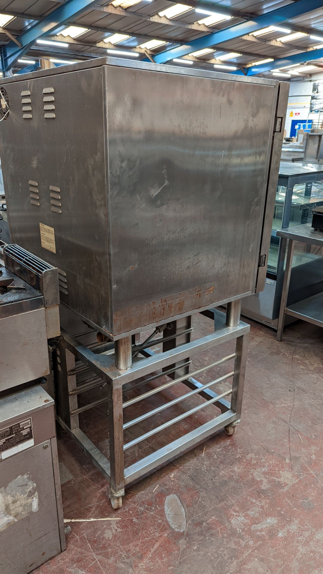 Hobart stainless steel large commercial oven on mobile stand - Image 8 of 8