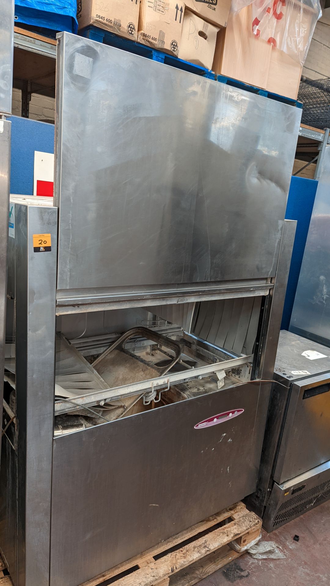 Maidaid stainless steel double width pass through dishwasher - Image 2 of 7