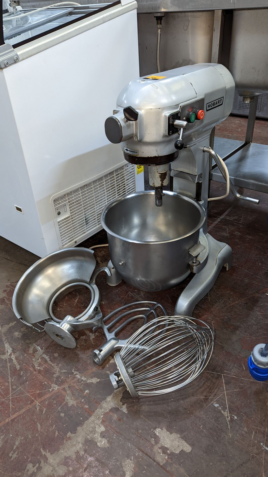 Hobart commercial mixer incorporating removable bowl, guard & 3 assorted paddle/mixer attachments - Image 4 of 11