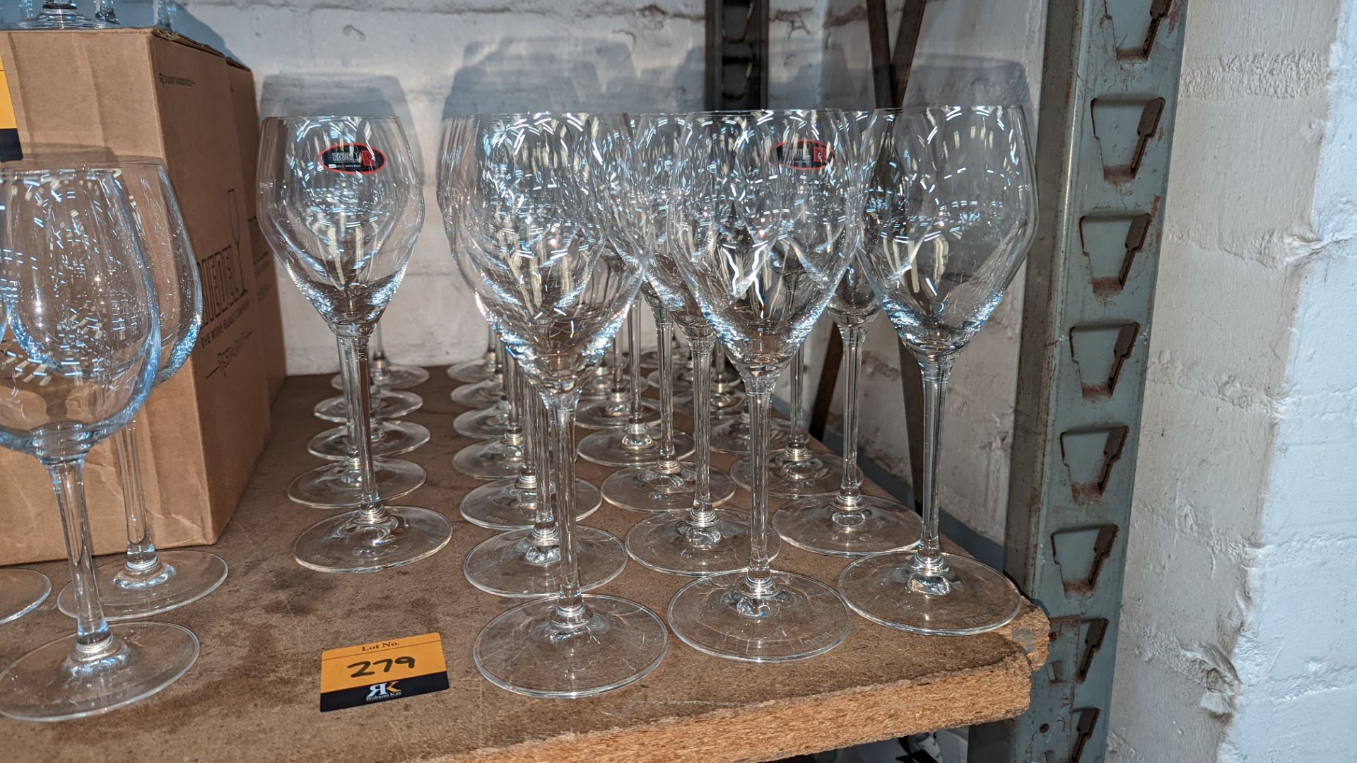 26 Riedel matching wine glasses