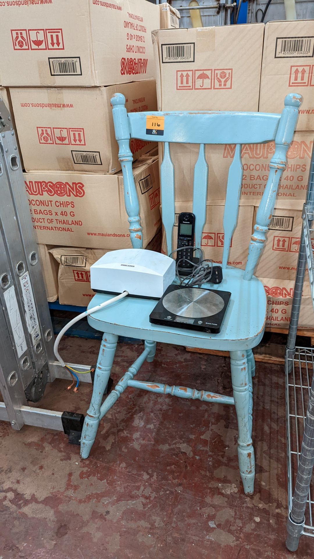 Mixed lot comprising chair, water filter, DECT telephone & Salter scales - Image 4 of 4