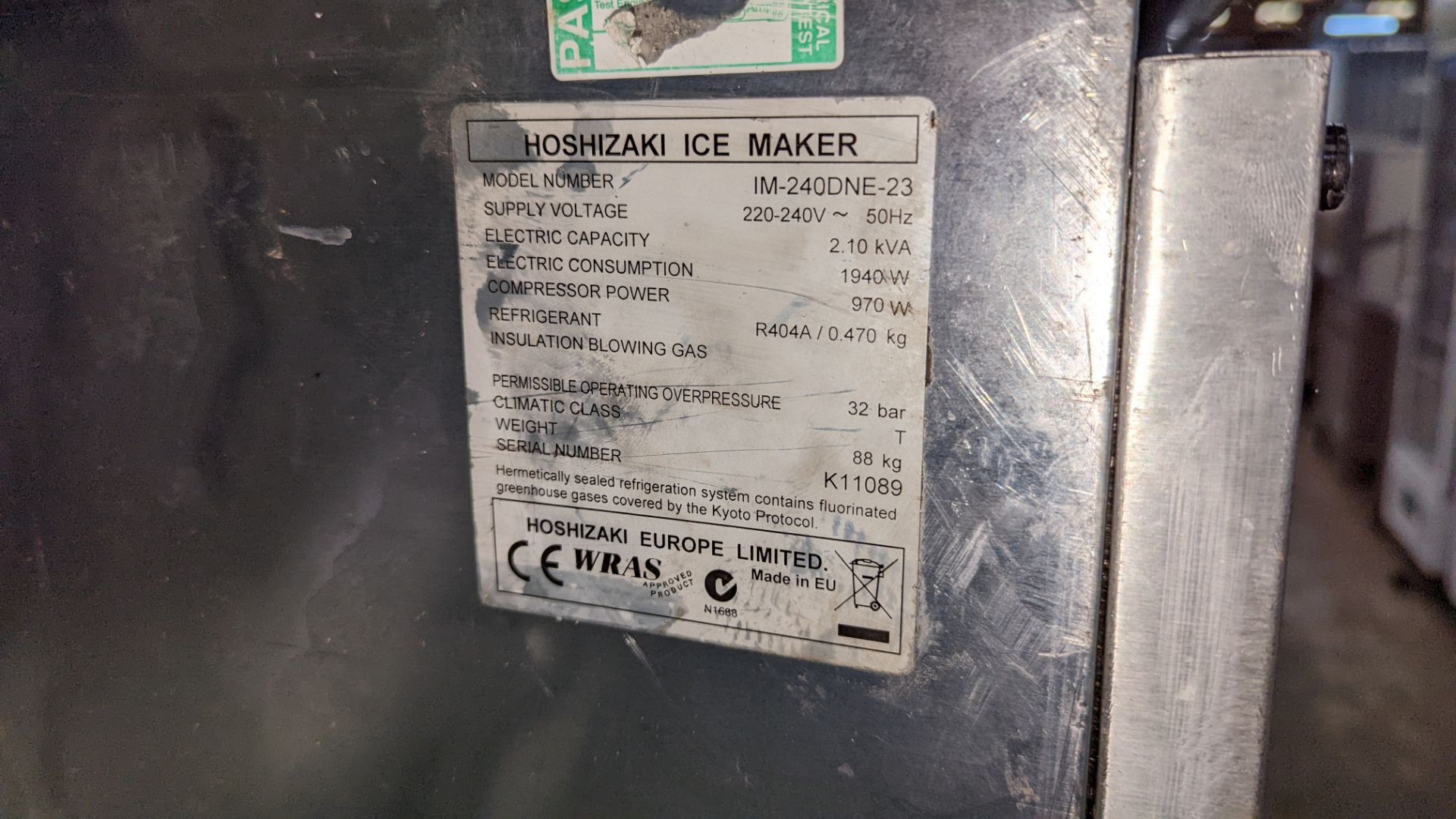 Hoshizaki ice maker model IM-240DNE-23 - Image 3 of 6