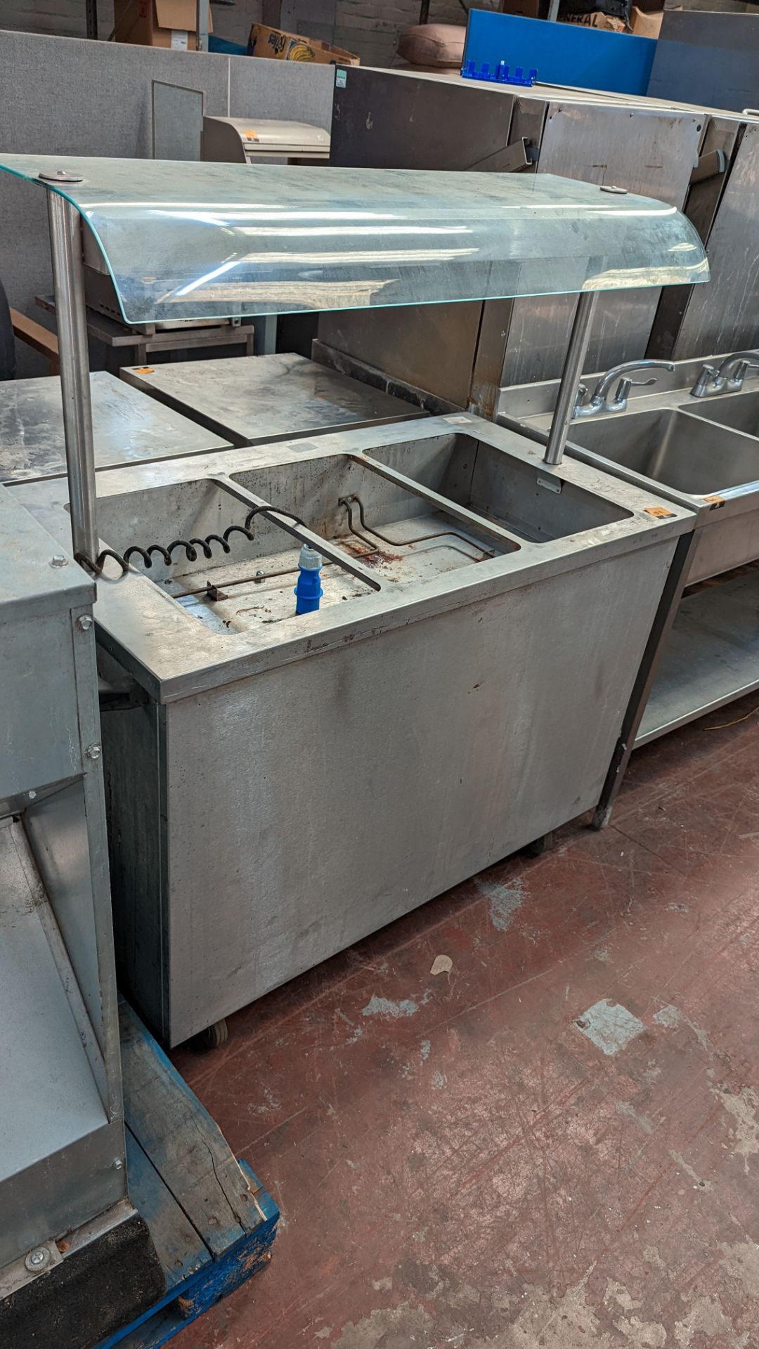 Stainless steel mobile warming/serving unit - Image 6 of 8