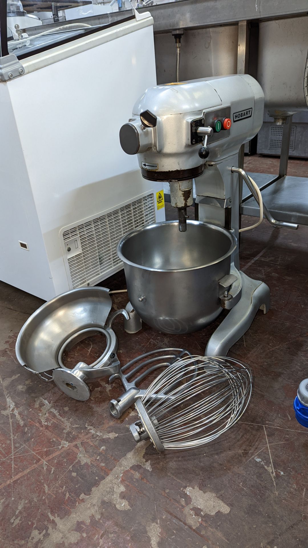 Hobart commercial mixer incorporating removable bowl, guard & 3 assorted paddle/mixer attachments - Image 5 of 11