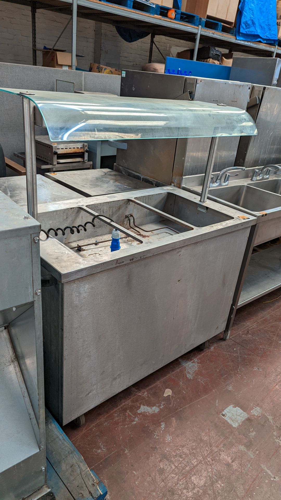 Stainless steel mobile warming/serving unit - Image 5 of 8