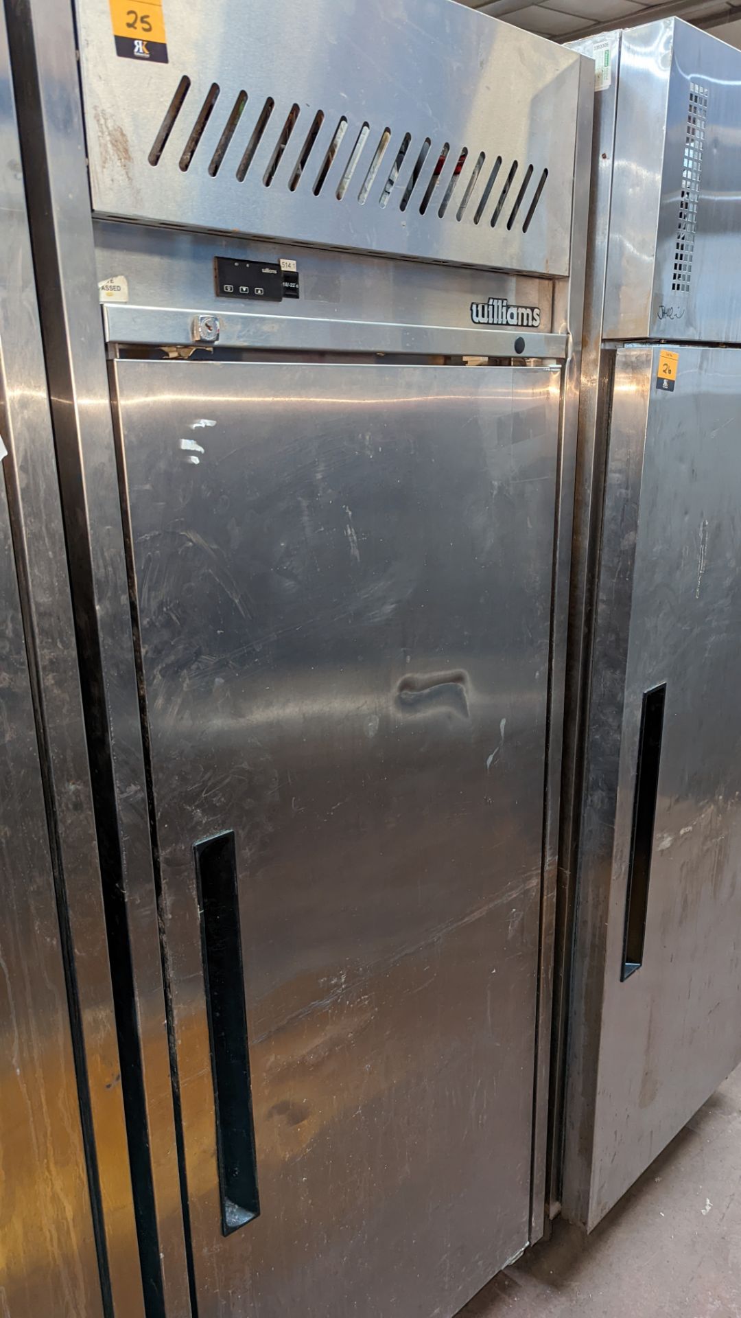 Williams stainless steel commercial freezer