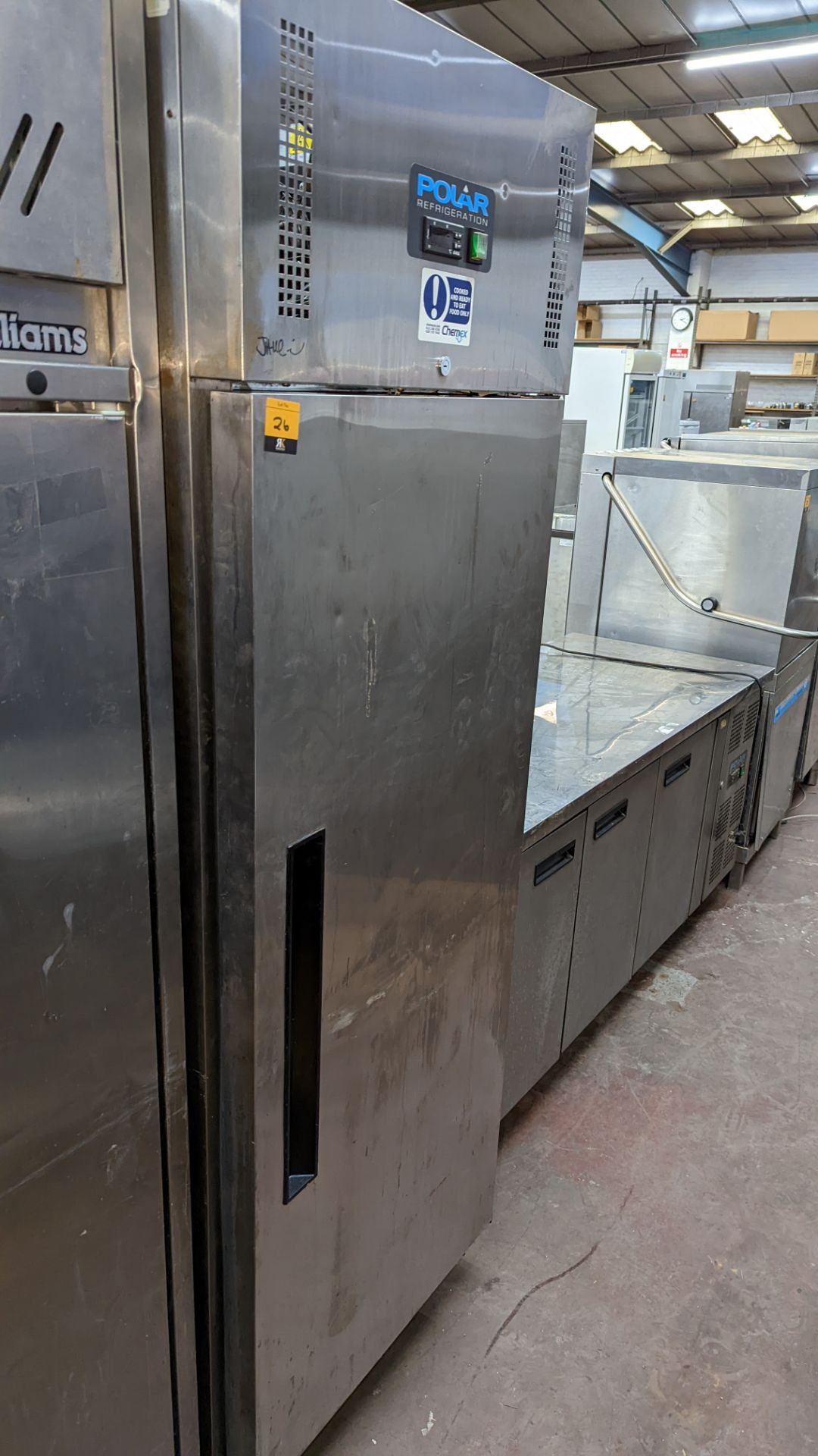 Polar stainless steel commercial fridge model 9592