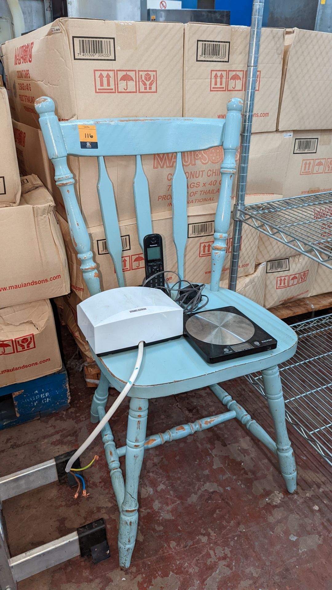 Mixed lot comprising chair, water filter, DECT telephone & Salter scales - Image 2 of 4