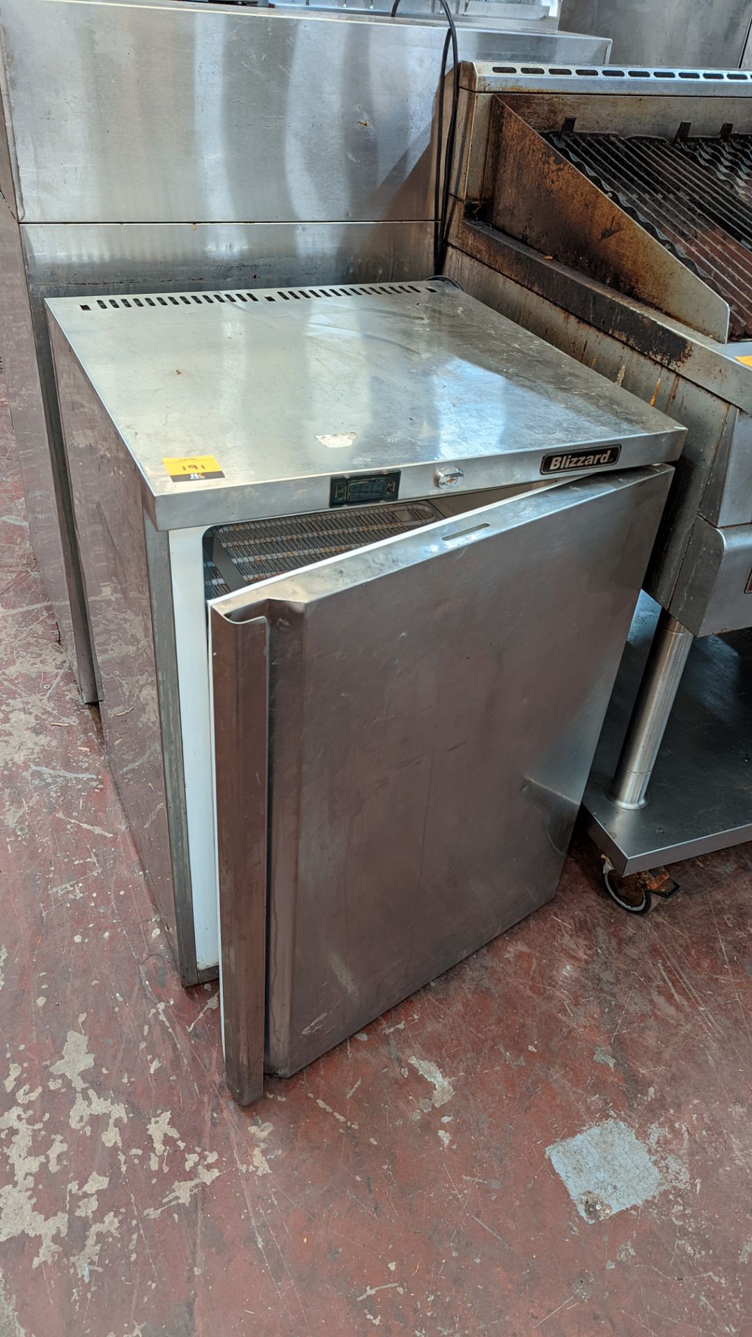 Blizzard stainless steel under counter commercial freezer