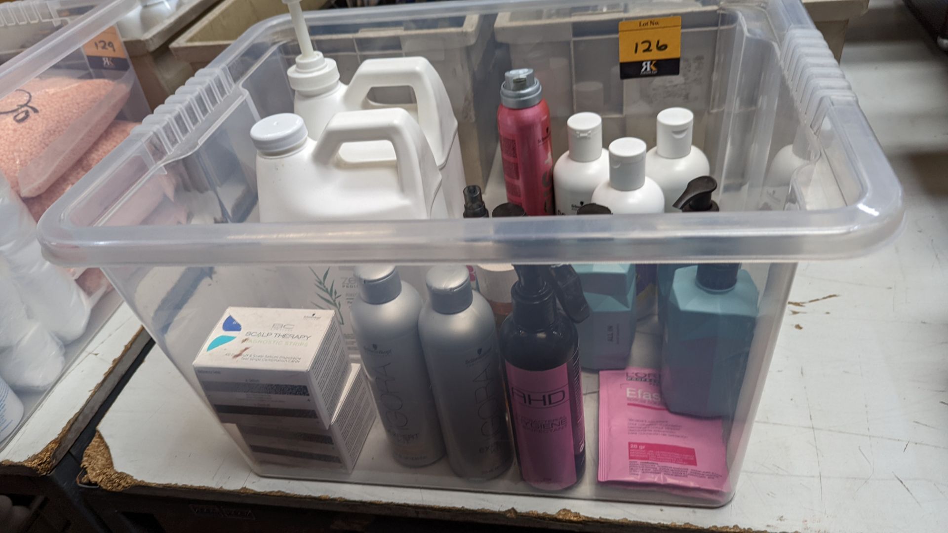 Contents of a crate of assorted shampoo & other products, some of which appear part-used/open - crat - Image 2 of 6