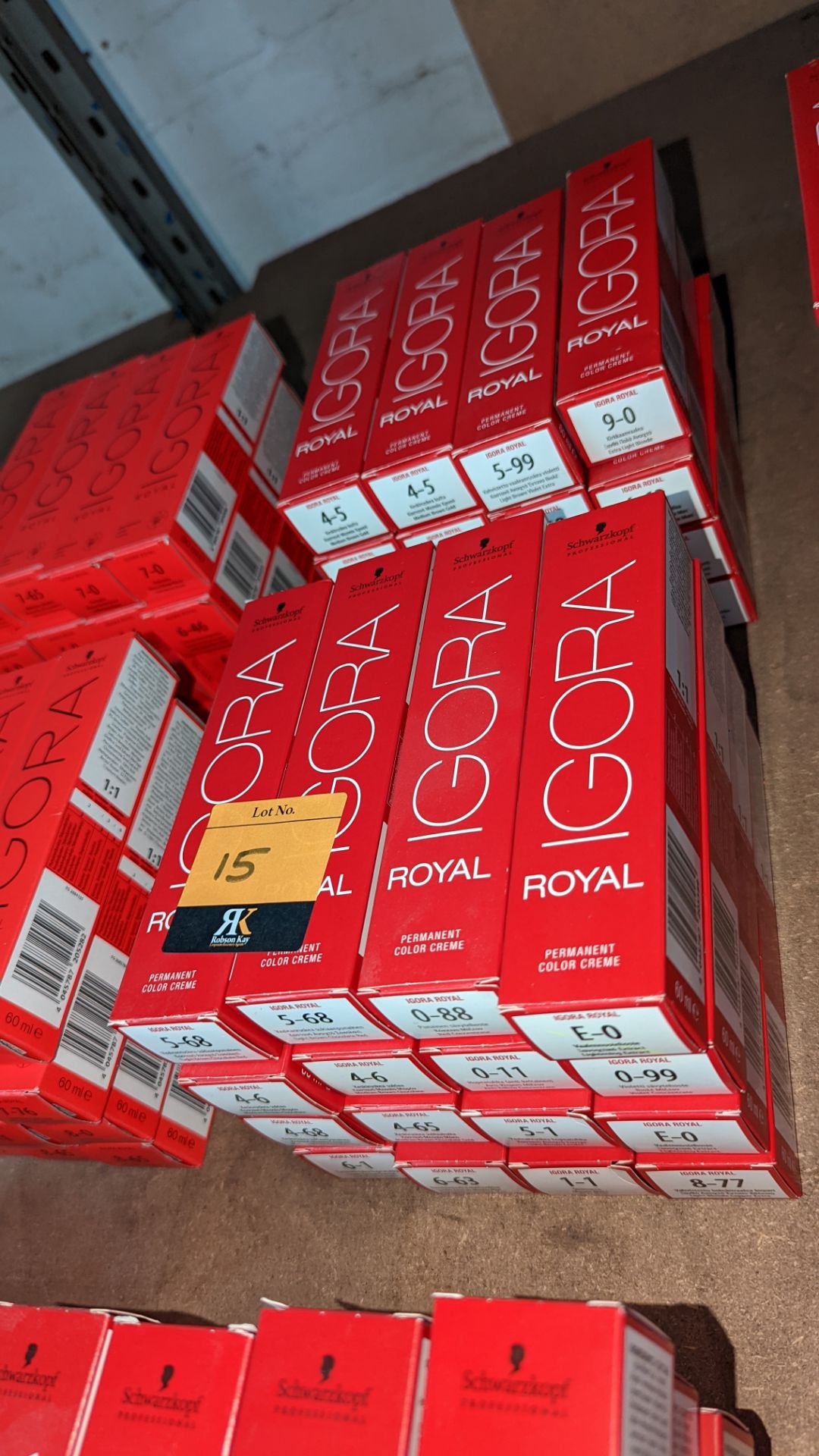 32 assorted 60ml tubes of Schwarzkopf Igora Royal permanent colour crème - Image 2 of 7